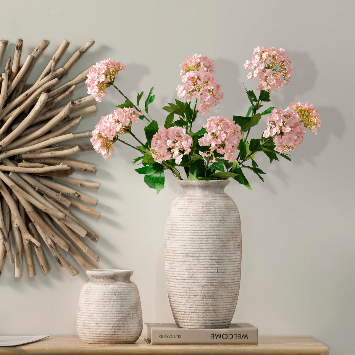 Ceramic Flower Vase 12 5 Large Vases Home Decor Rustic - ooit Official Imagery - 6