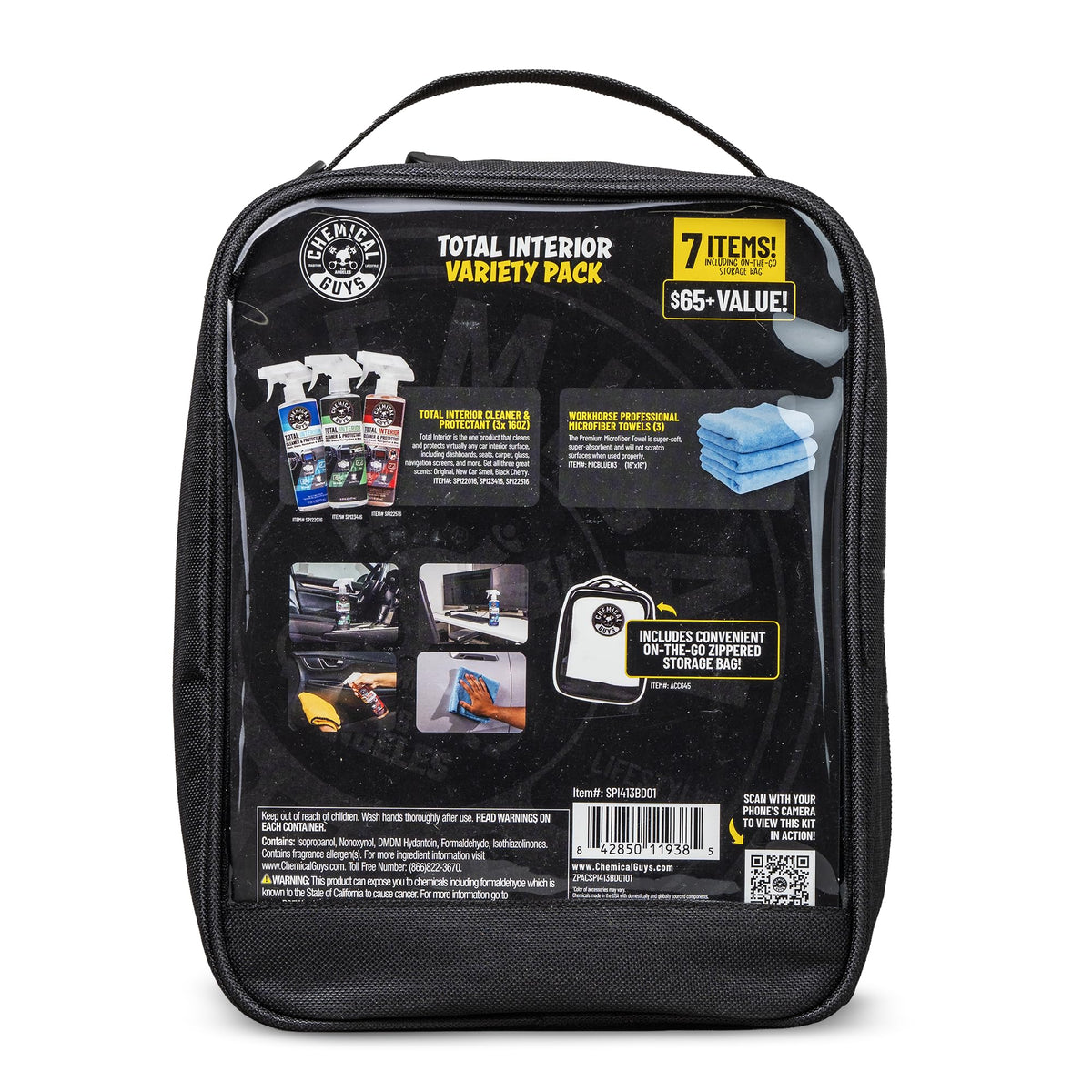 Chemical Guys Total Interior Cleaner Variety Kit New Car - Chemical Guys Official Imagery - 4