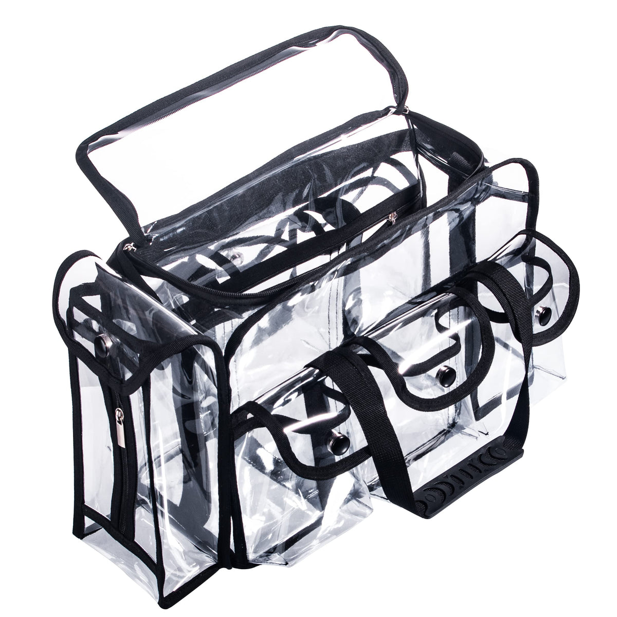 Wide Open Large Professional Clear PVC Travel Makeup Artist - Tense Edano Official Imagery - 8