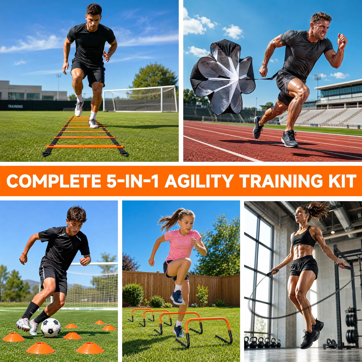 Agility Ladder Soccer Football Training Equipment Agility - SMTPDT Official Imagery - 4