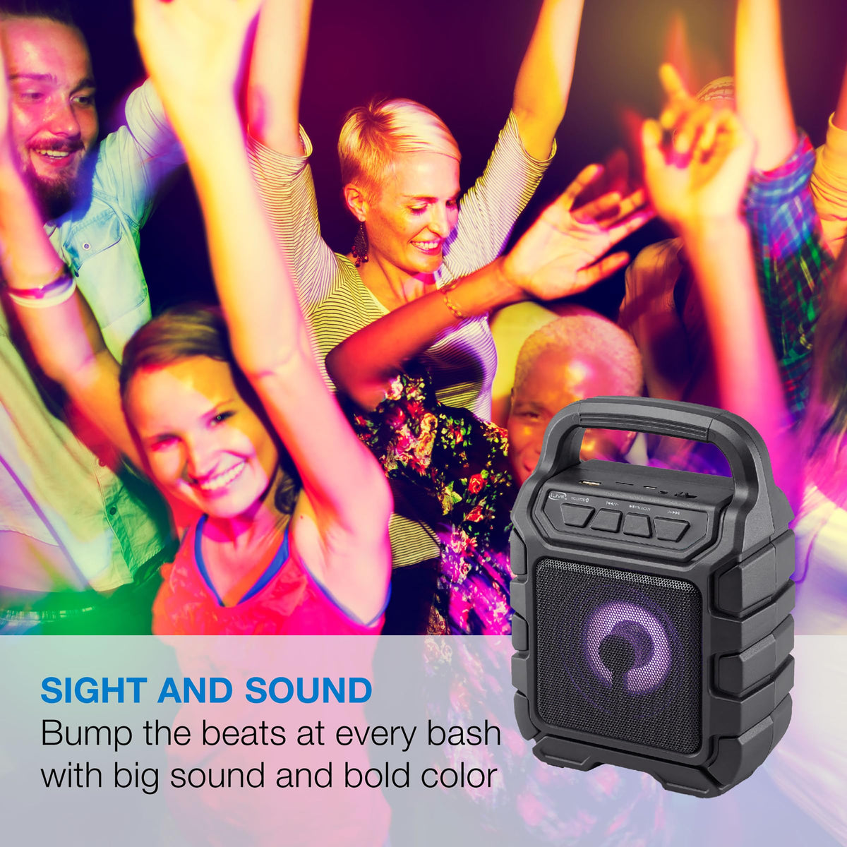 iLive Bluetooth Party Speaker with FM Radio USB SD Card LED - iLive Electronics Official Imagery - 8