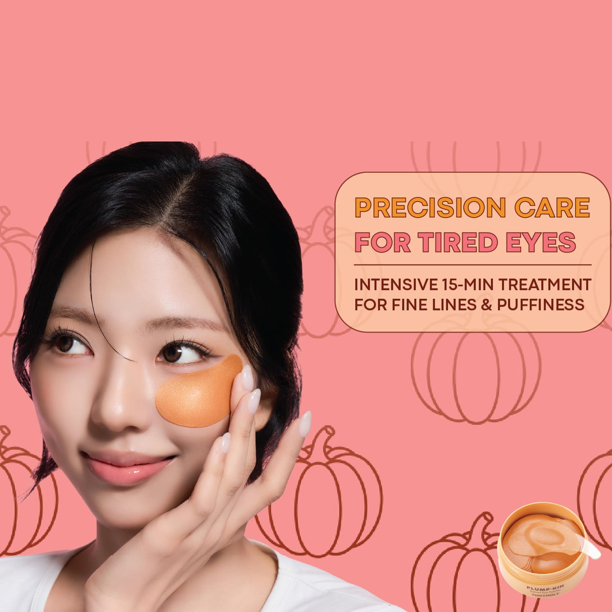 TONYMOLY Plump kin Pumpkin Retinol Under Eye Patch Dark - TONYMOLY Official Imagery - 6