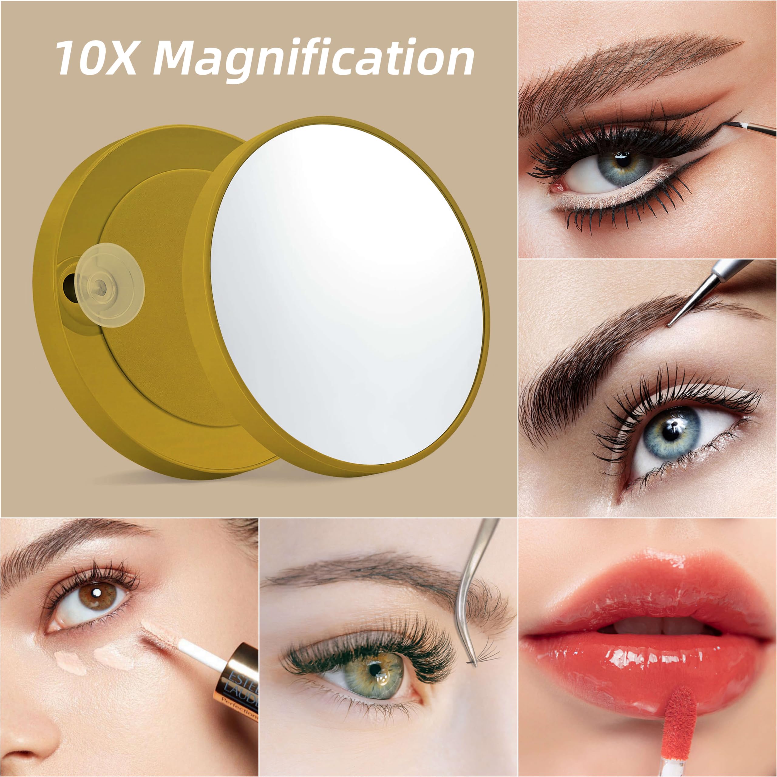 Shinerva 13.1"×16.7" Vanity Mirror with Lights, LED Makeup Mirror - Shinerva Official Product View 8