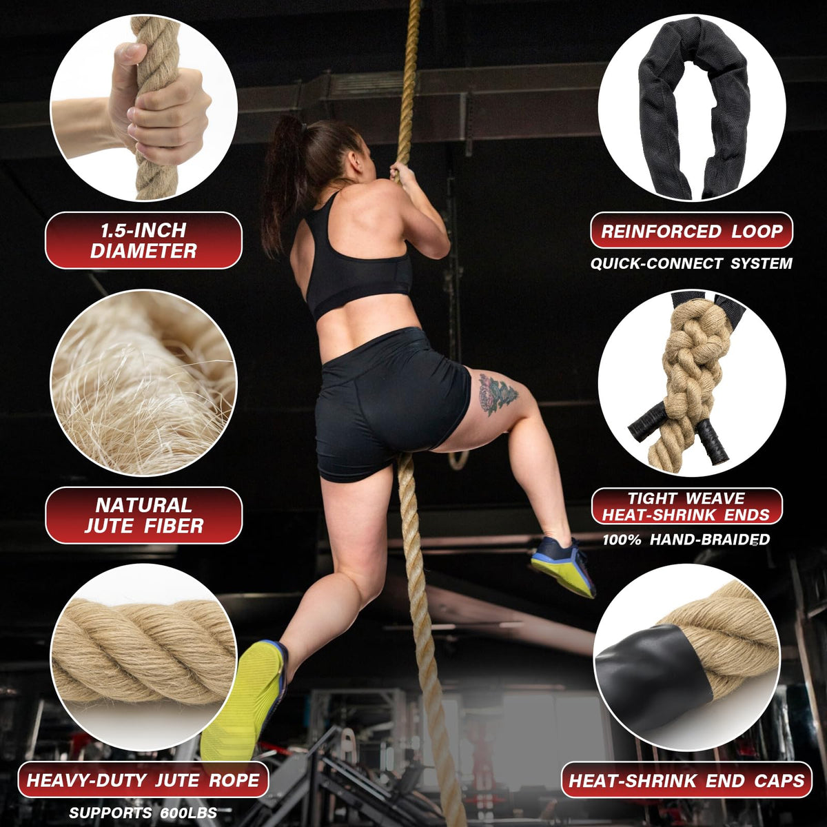Climbing Rope Gym Workout - Sodlar Official Imagery - 5