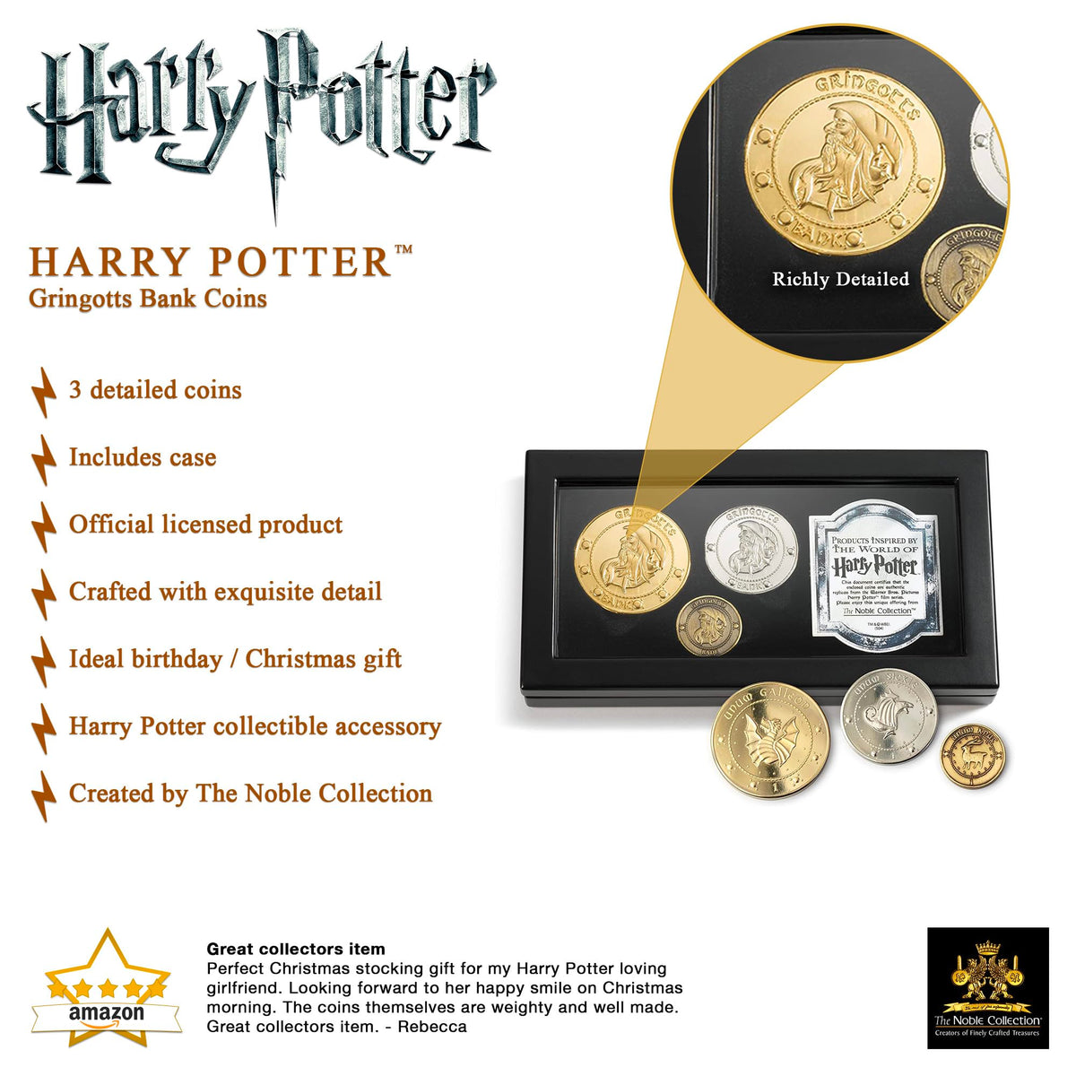 The Noble Collection The Gringotts Bank Coin Collection - The Noble Collection Official Imagery - 4
