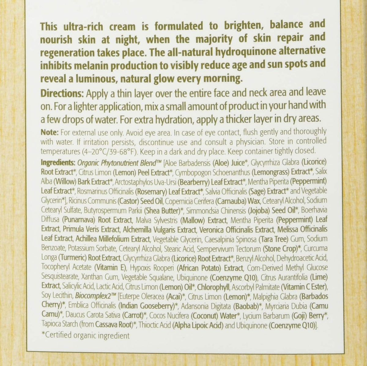Eminence Bright Skin Overnight Correcting Cream for Unisex - Eminence Official Imagery - 4