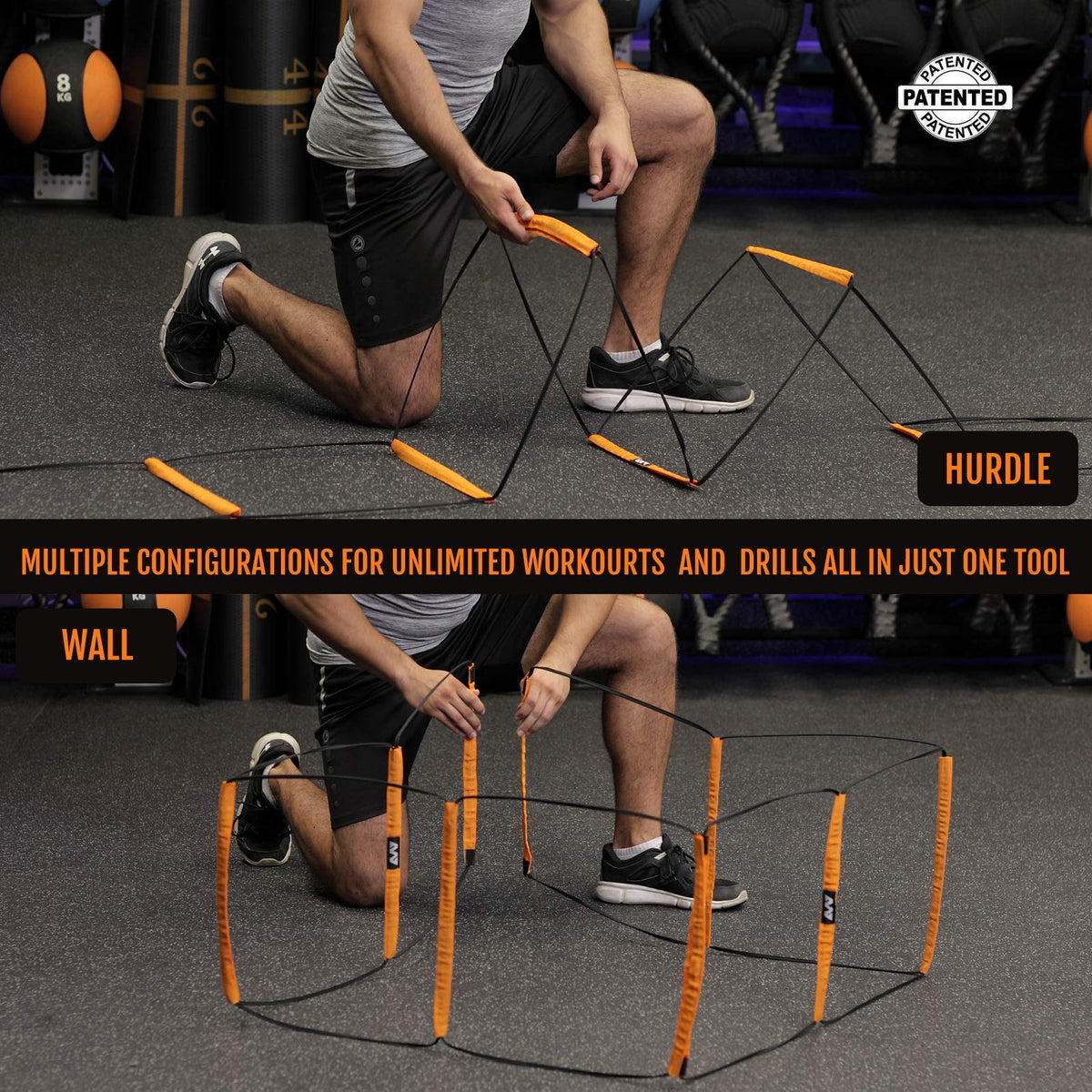 All in One Agility Ladder Agility Training Equipment - ALPHAWORX Official Imagery - 6