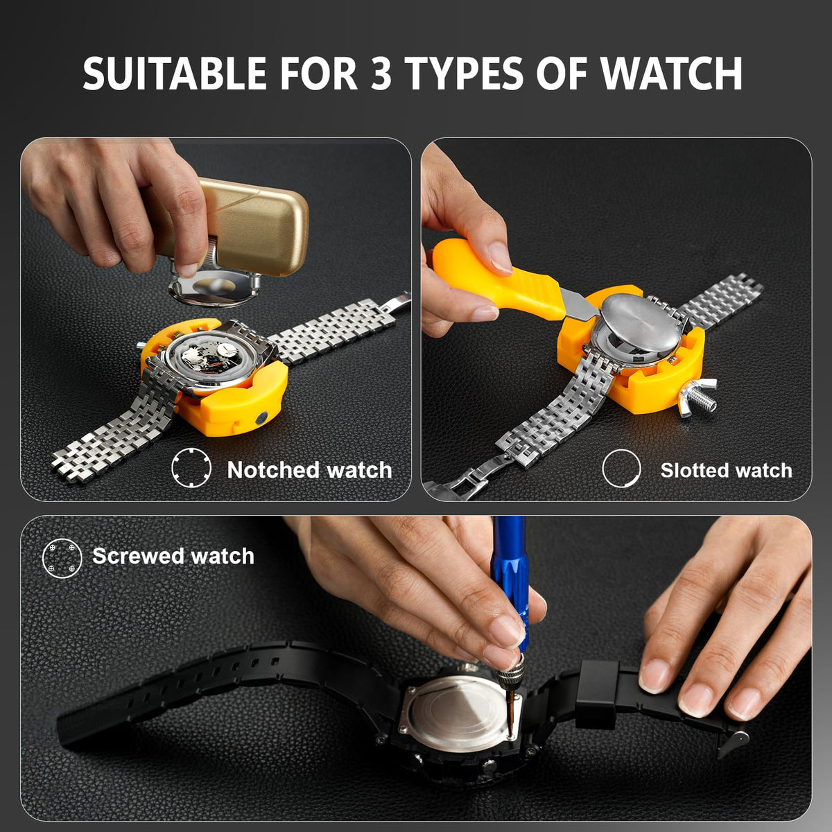 JOREST Watch Repair Kit Watch Press Tool Battery Replacement - Jorest Official Imagery - 5