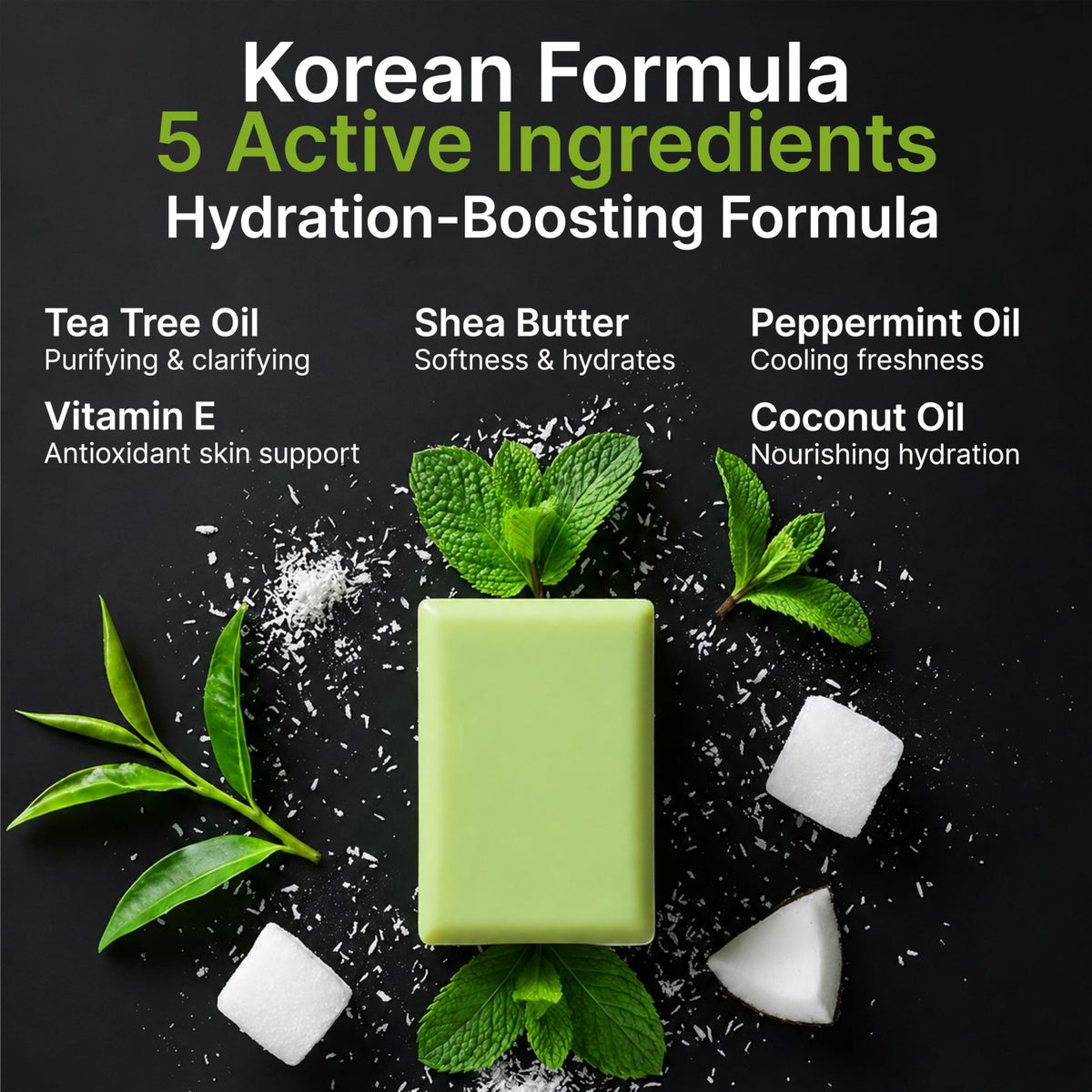 Tea Tree Oil Vitamin E Soap Bar - BIOXI Official Imagery - 5