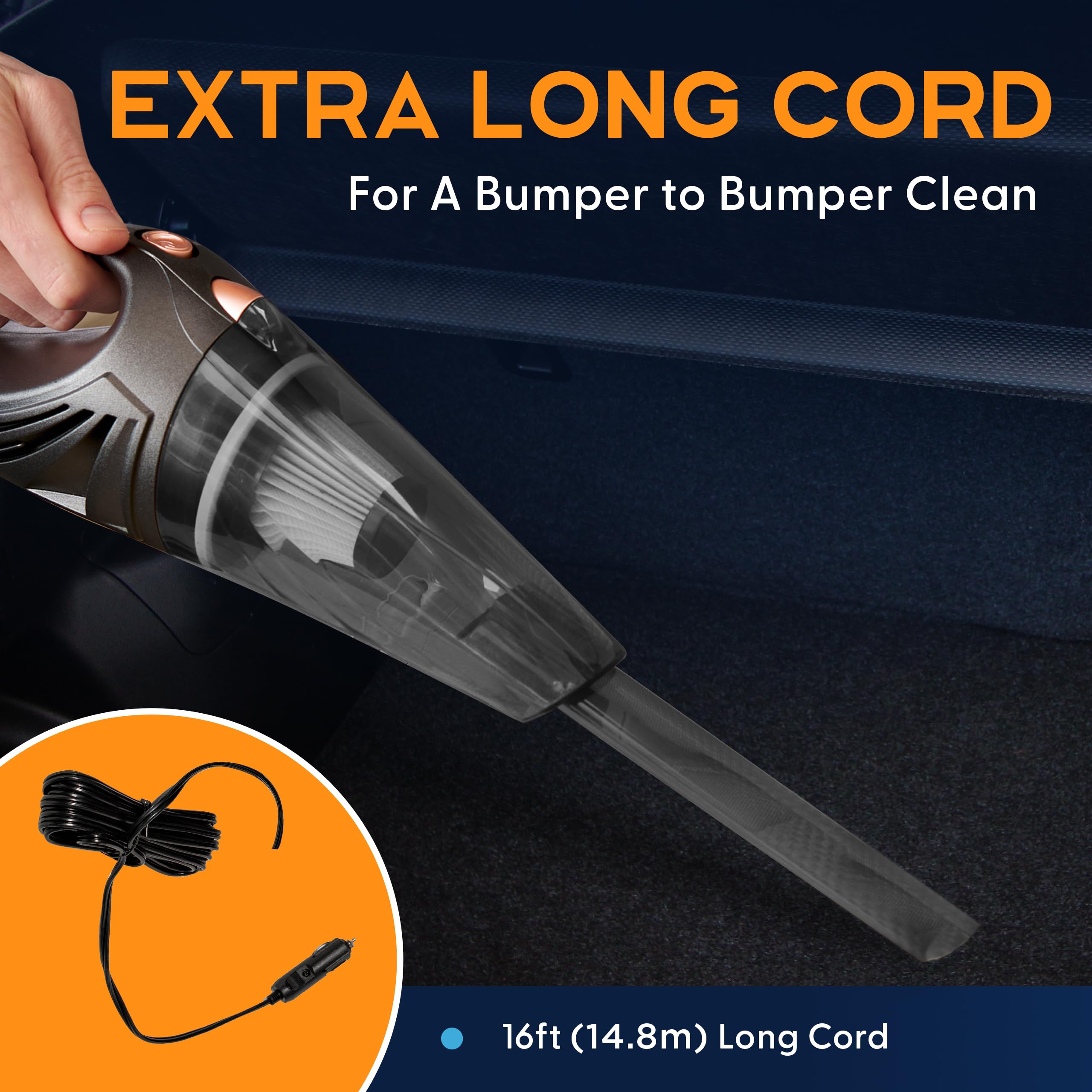 ThisWorx Handheld Car Vacuum Portable Car Vacuum Cleaner - Power Practical Official Imagery - 4