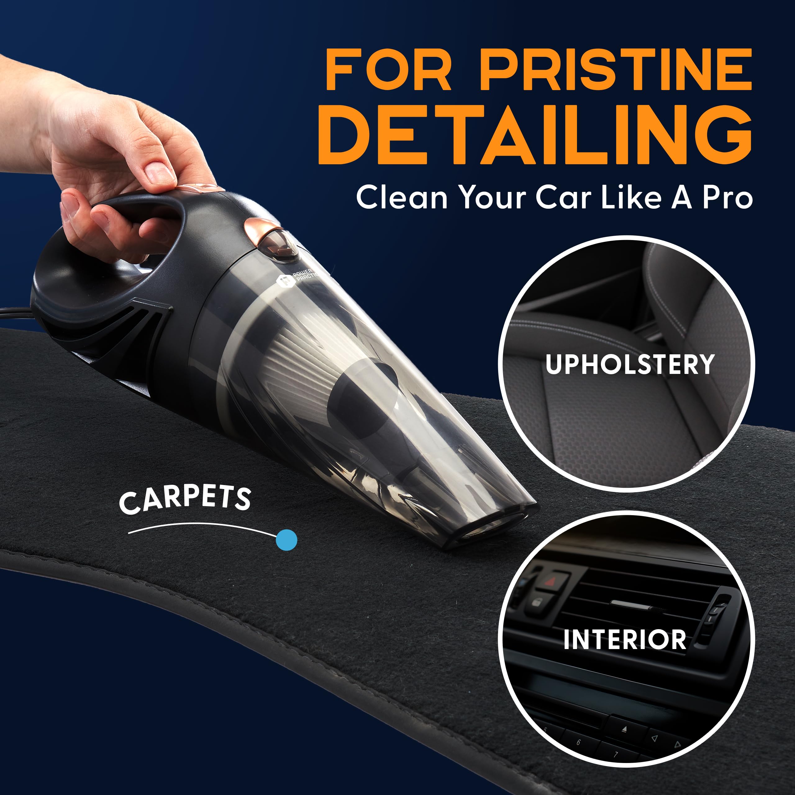 ThisWorx Handheld Car Vacuum Portable Car Vacuum Cleaner - Power Practical Official Imagery - 5