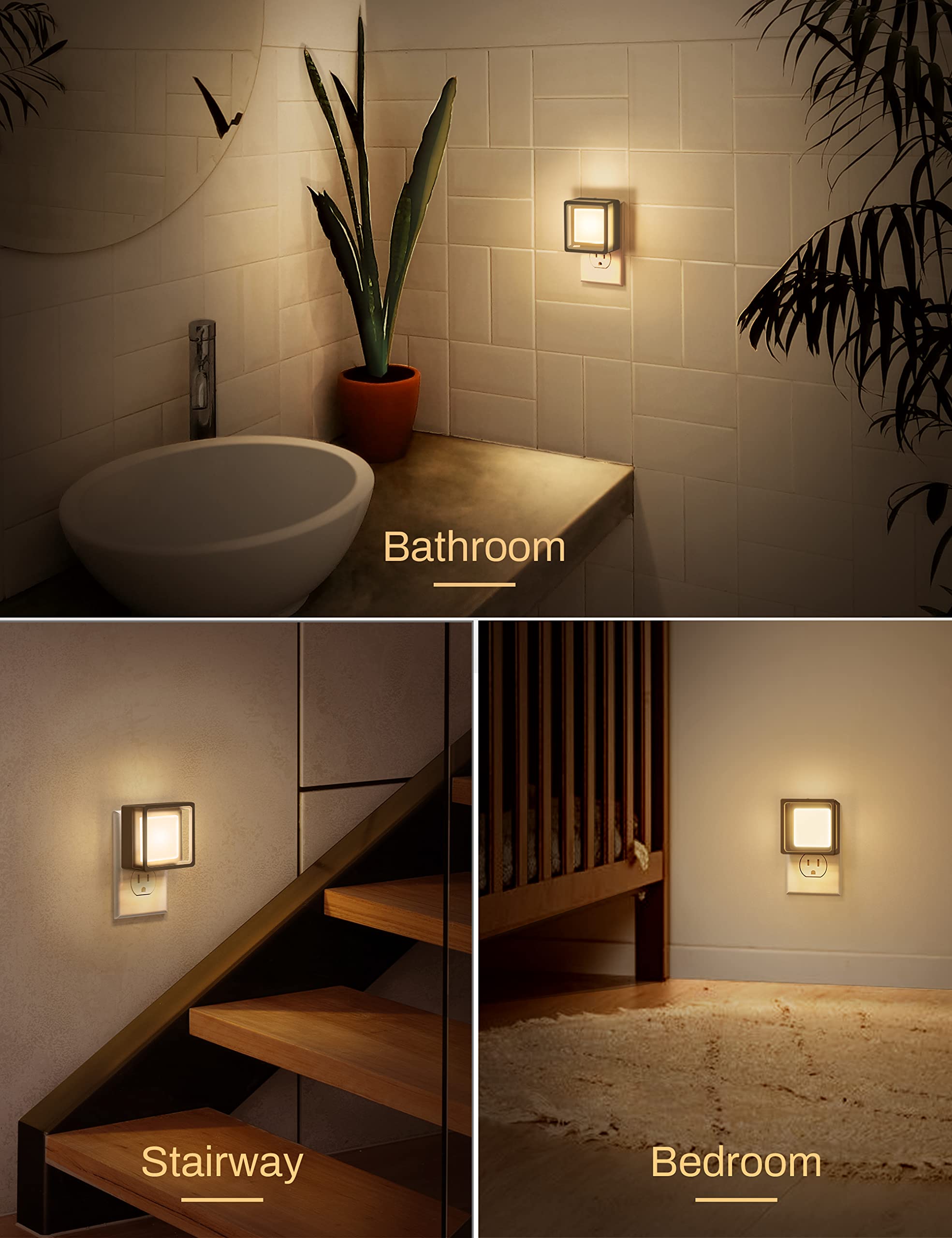 DORESshop LED Night Light,Night Lights Plug Into Wall  ,3000K - DORESshop Official Product View 6