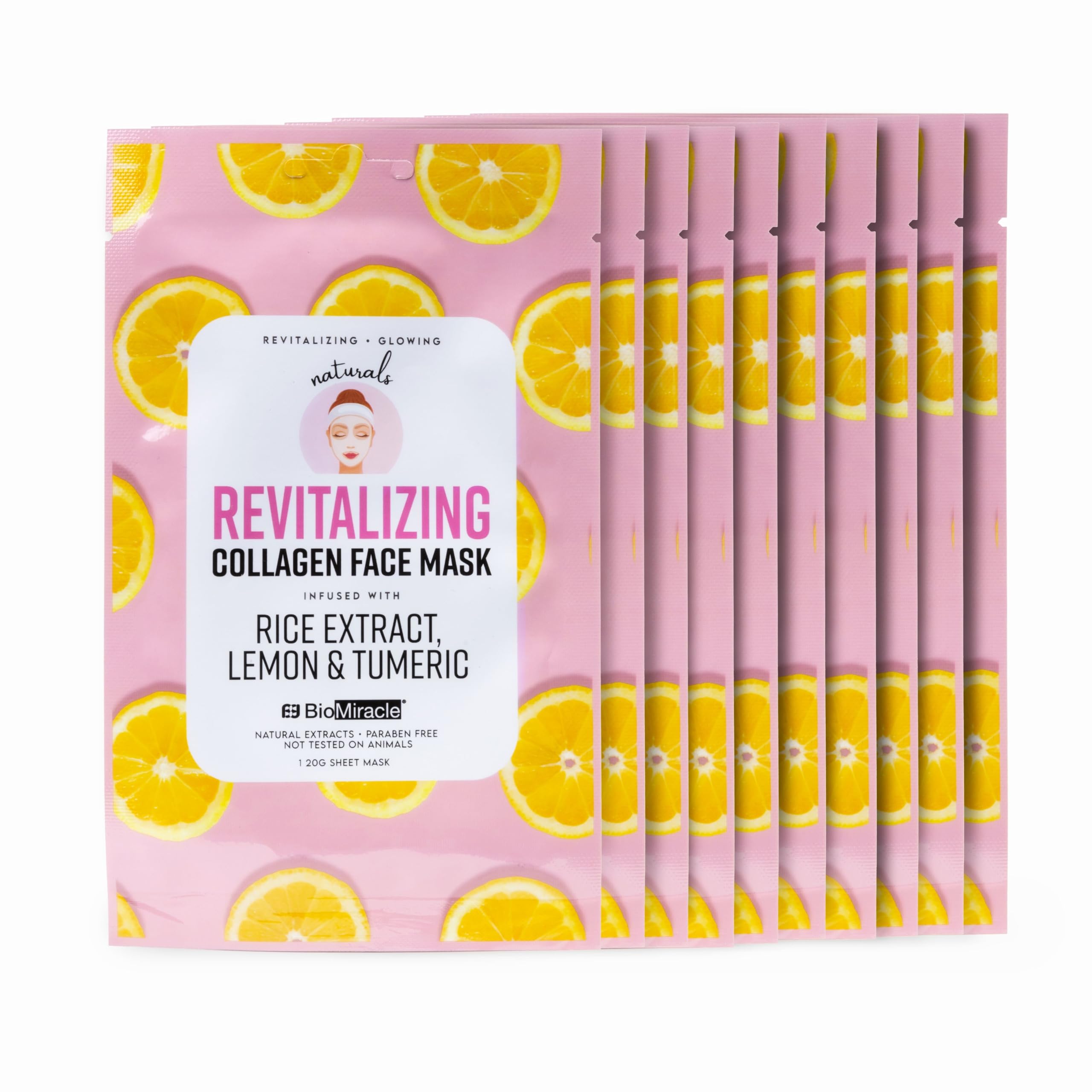 Revitalizing Collagen Face Mask, Infused with Rice Extract, - Product Imagery