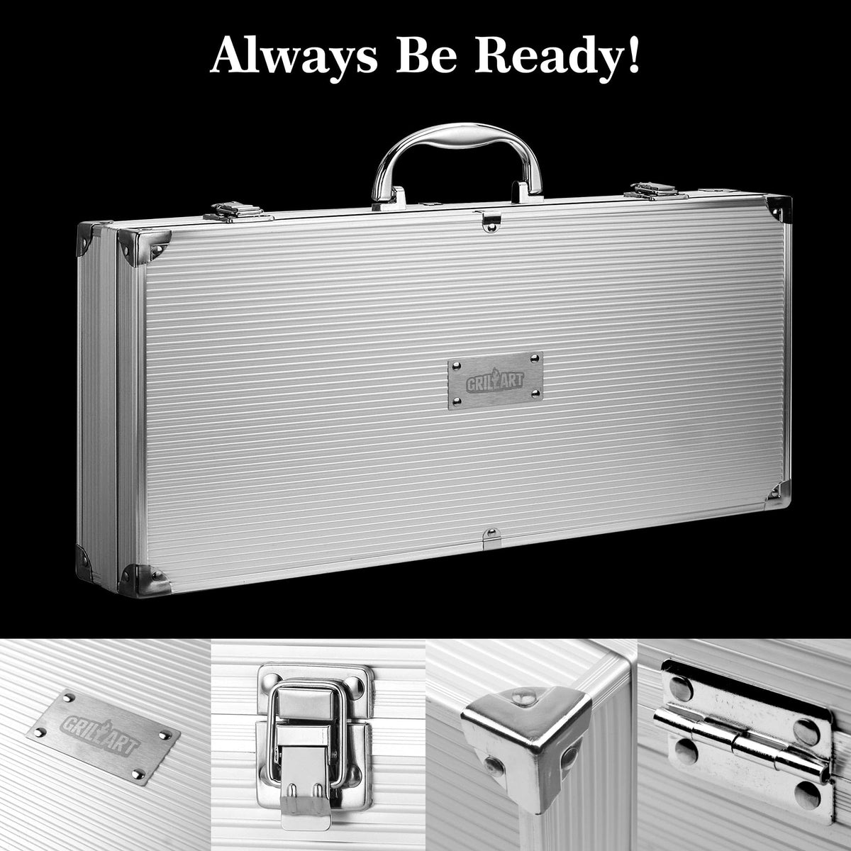 GRILLART BBQ Grill Utensil Tools Set Reinforced BBQ Tongs 19 - GRILLART Official Imagery - 7