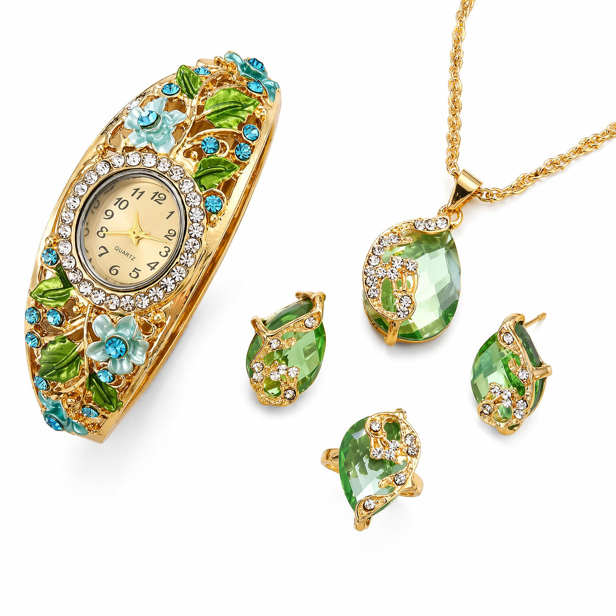 Vintage Jewelry Set for Women Retro Palace Style Enamel - Premium Selection Official Imagery - 2