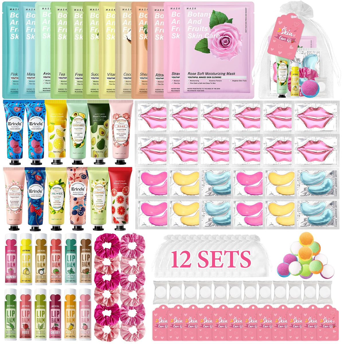 120 PCS Spa Party Supplies for Girls Spa Party Favors - Erinde Official Imagery - 2