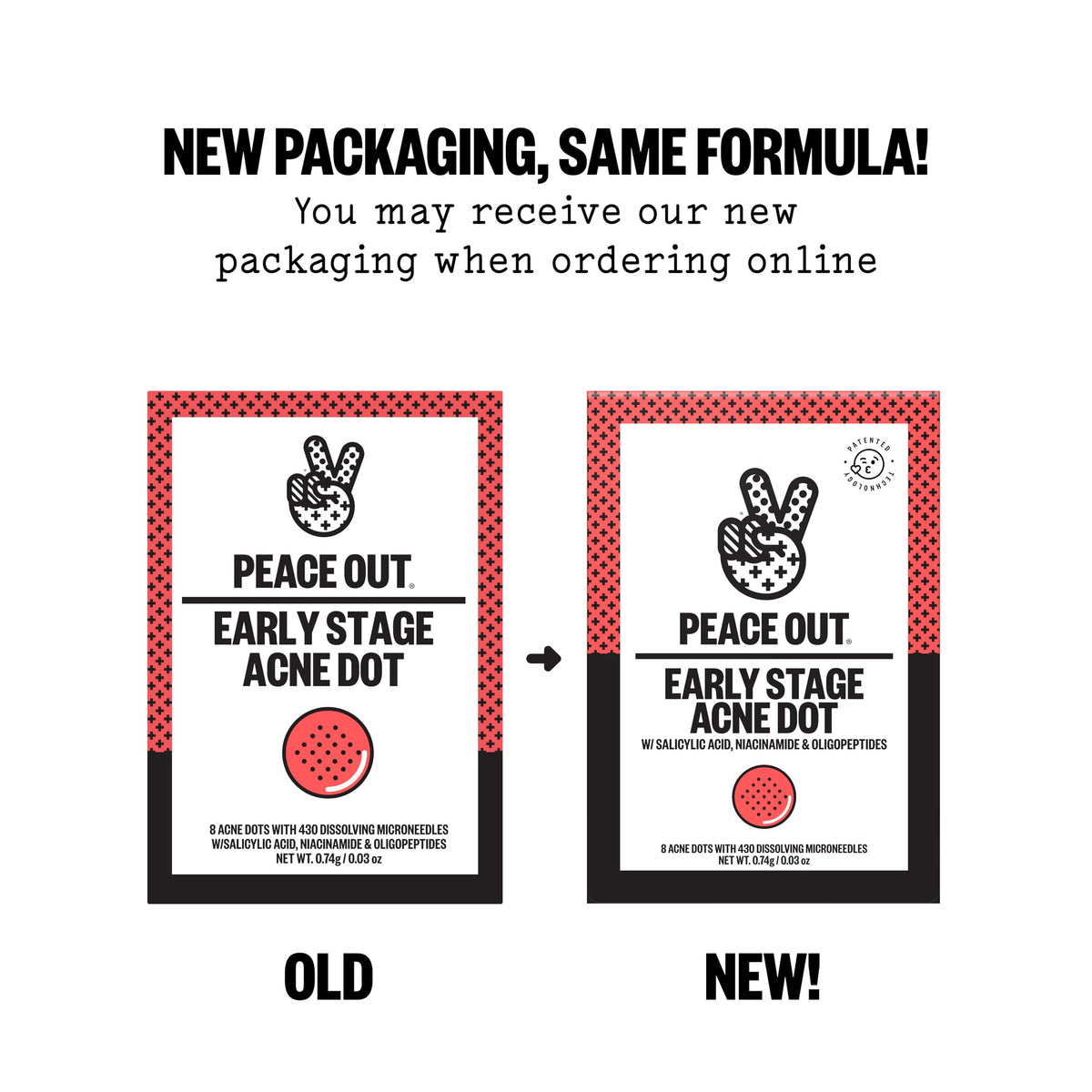 PEACE OUT Early Stage Acne Microneedling Hydrocolloid Dots - PEACE OUT Official Imagery - 3