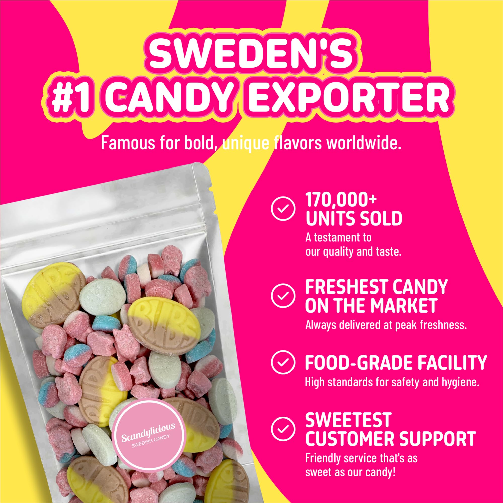 Scandylicious Bubs Swedish Candy Mix | Viral TikTok Sour & Sweet Vegan - View 7