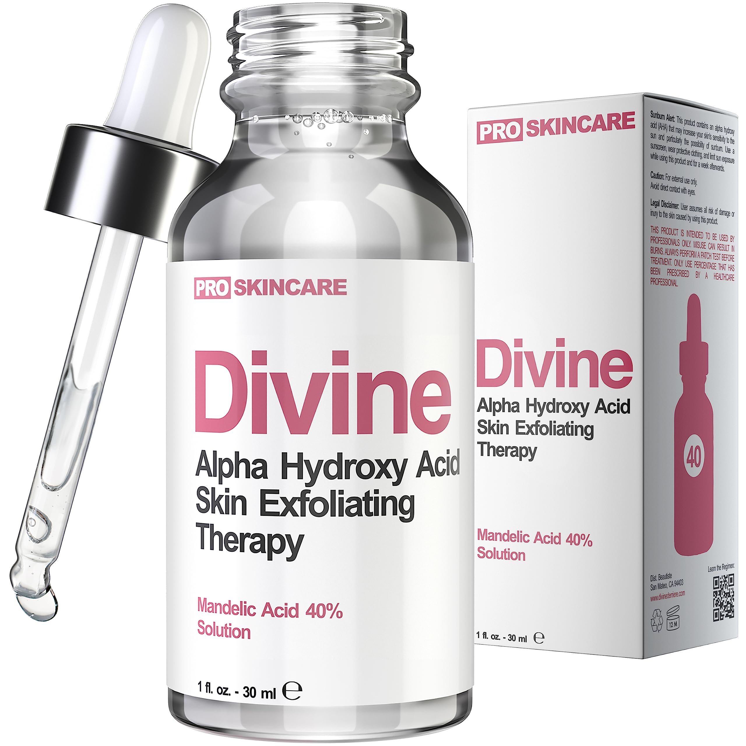 Mandelic Acid Clearing Serum for Acne Scars, Folliculitis, Aging - Divine Derriere