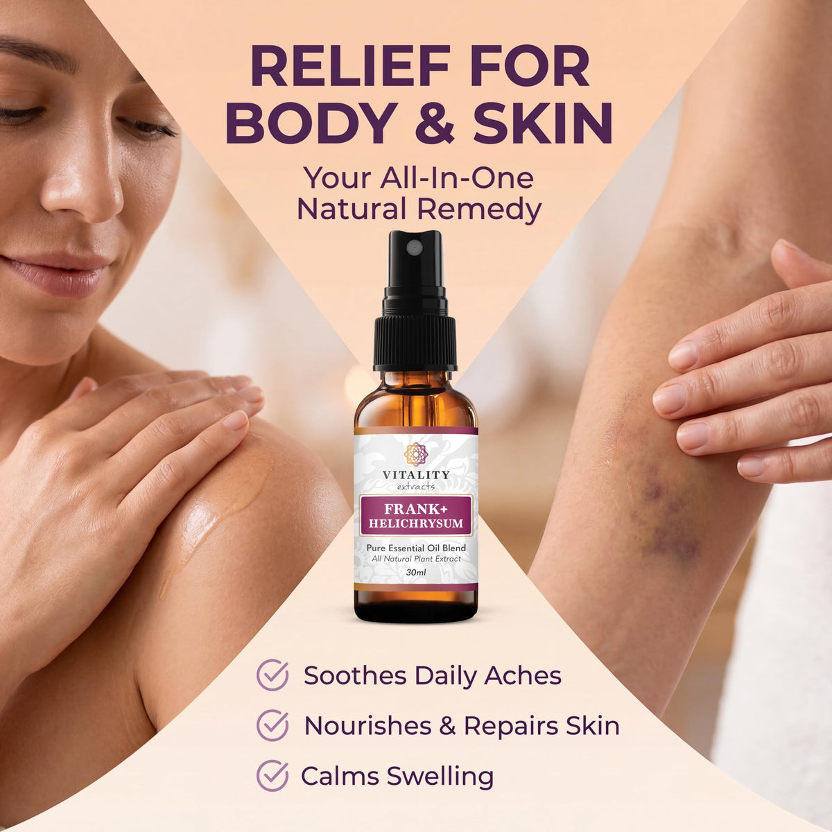 Vitality Extracts Frank Helichrysum Essential Oil Blend - Vitality Official Imagery - 5