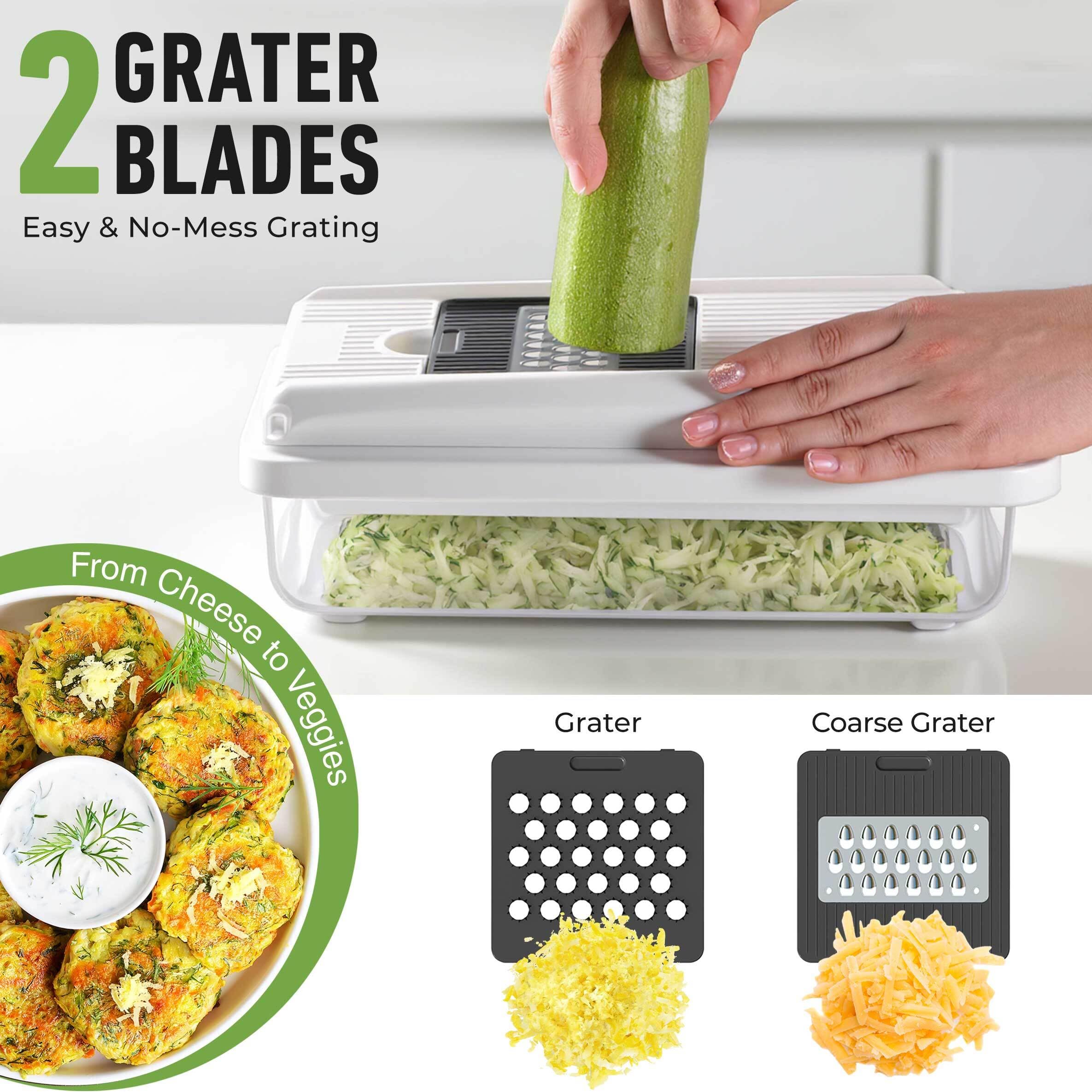 Mueller Vegetable Chopper Mandoline Slicer, Food Veggie Chopper by Mueller - Angle View 5