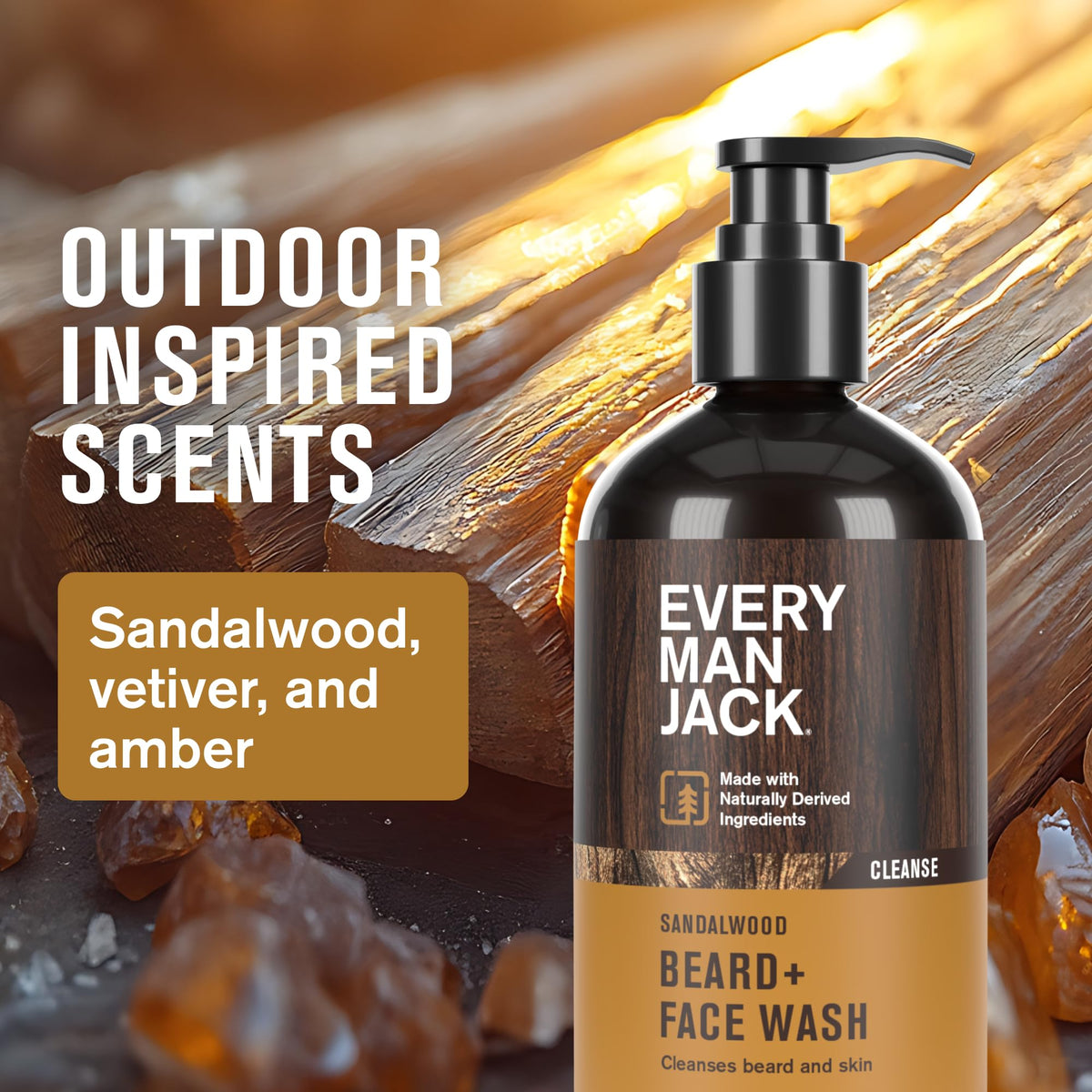 Every Man Jack Complete Beard Care Kit for Men Sandalwood - Every Man Jack Official Imagery - 5