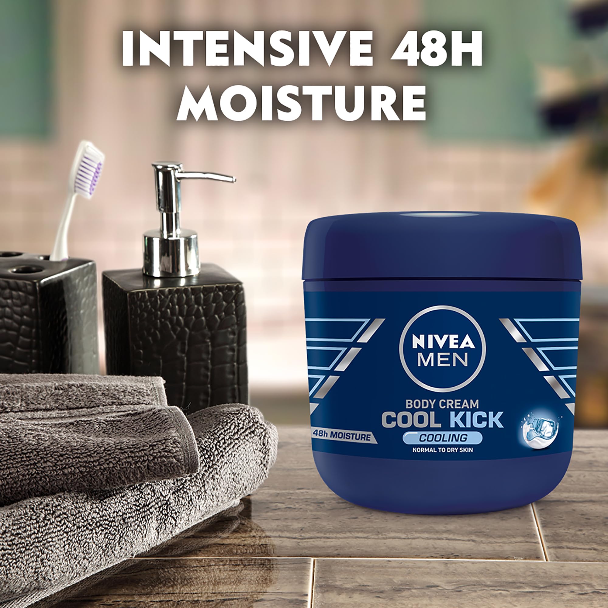Nivea Men Cool Kick Body Cream - 13.5 Fl Oz / 400 mL - NIVEA Official Product View 4