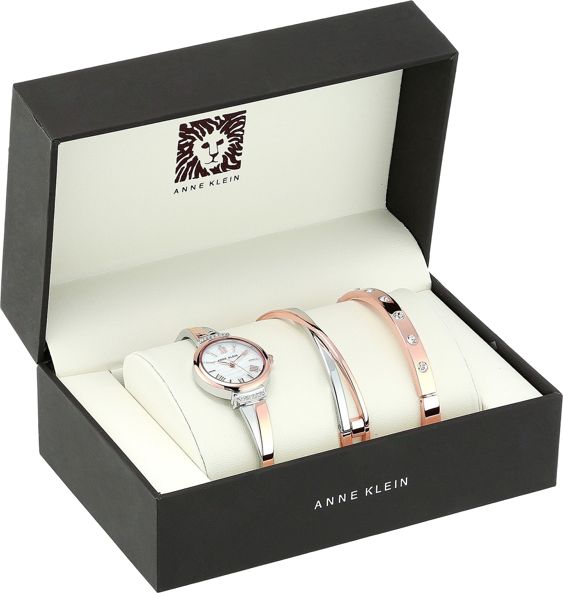 Anne Klein Women's Premium Crystal Accented Bangle Watch Set, AK/2245 - View 2