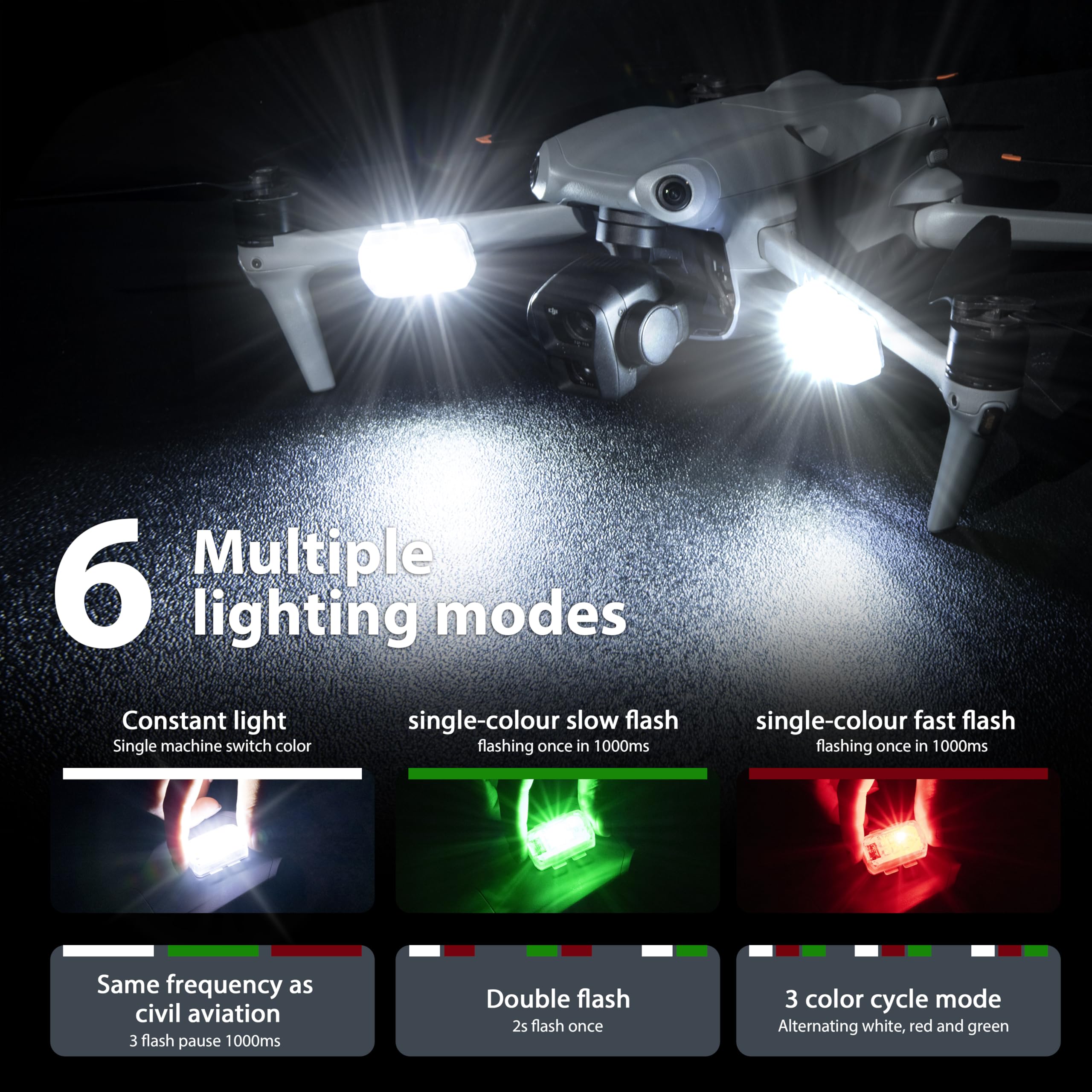 STARTRC Drone Strobe Light FAA Anti-Collision 2PC