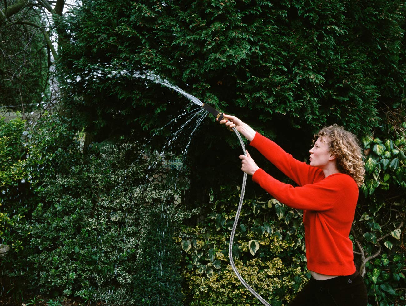 Rosy Earth Expandable Metal Garden Hose 75 FT - 304 Stainless Ste - Rosy Earth Official Product View 2