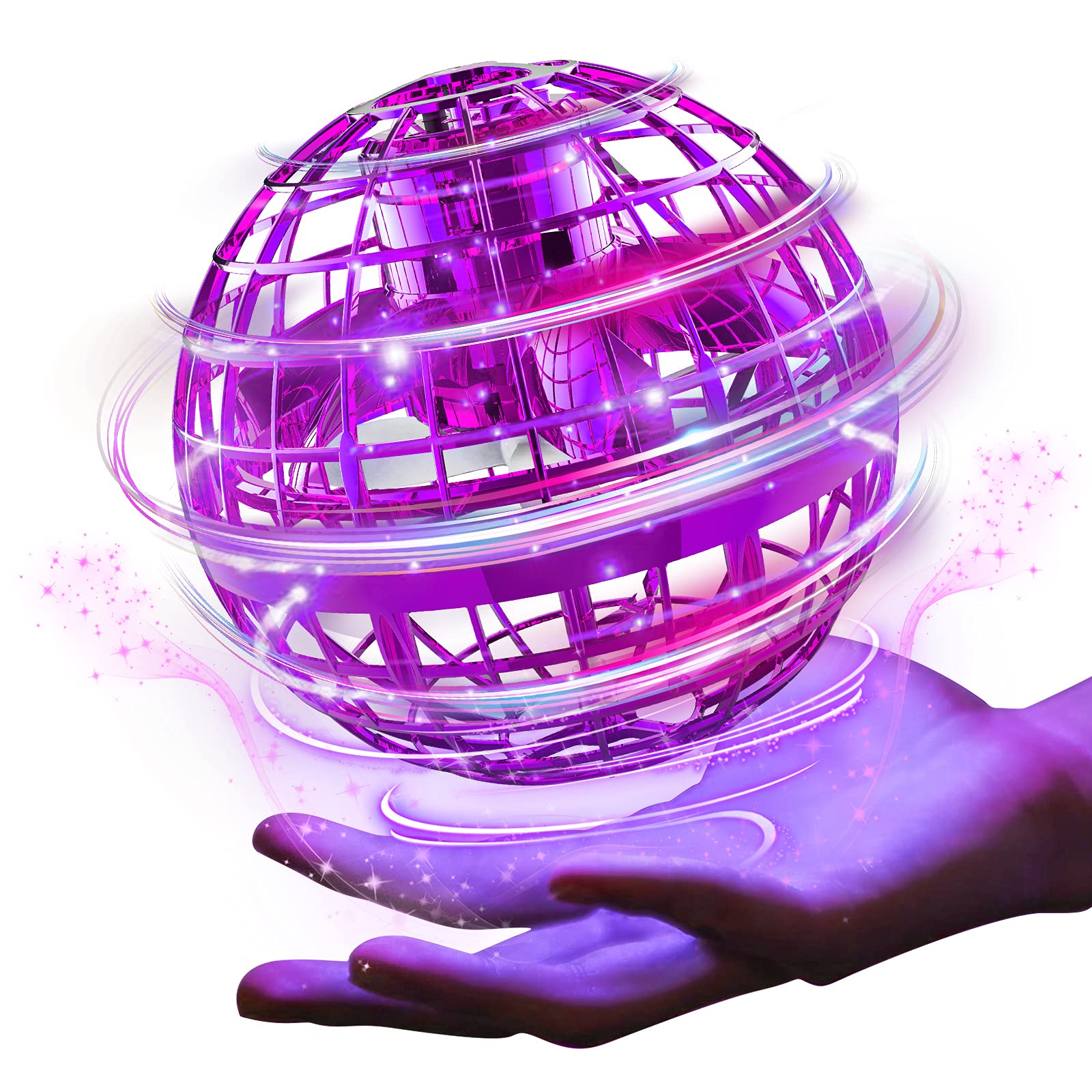 Ciniffo 2026 Upgraded Flying Orb Ball Toy with Dazzling Lights, M - Ciniffo Official Product View 8