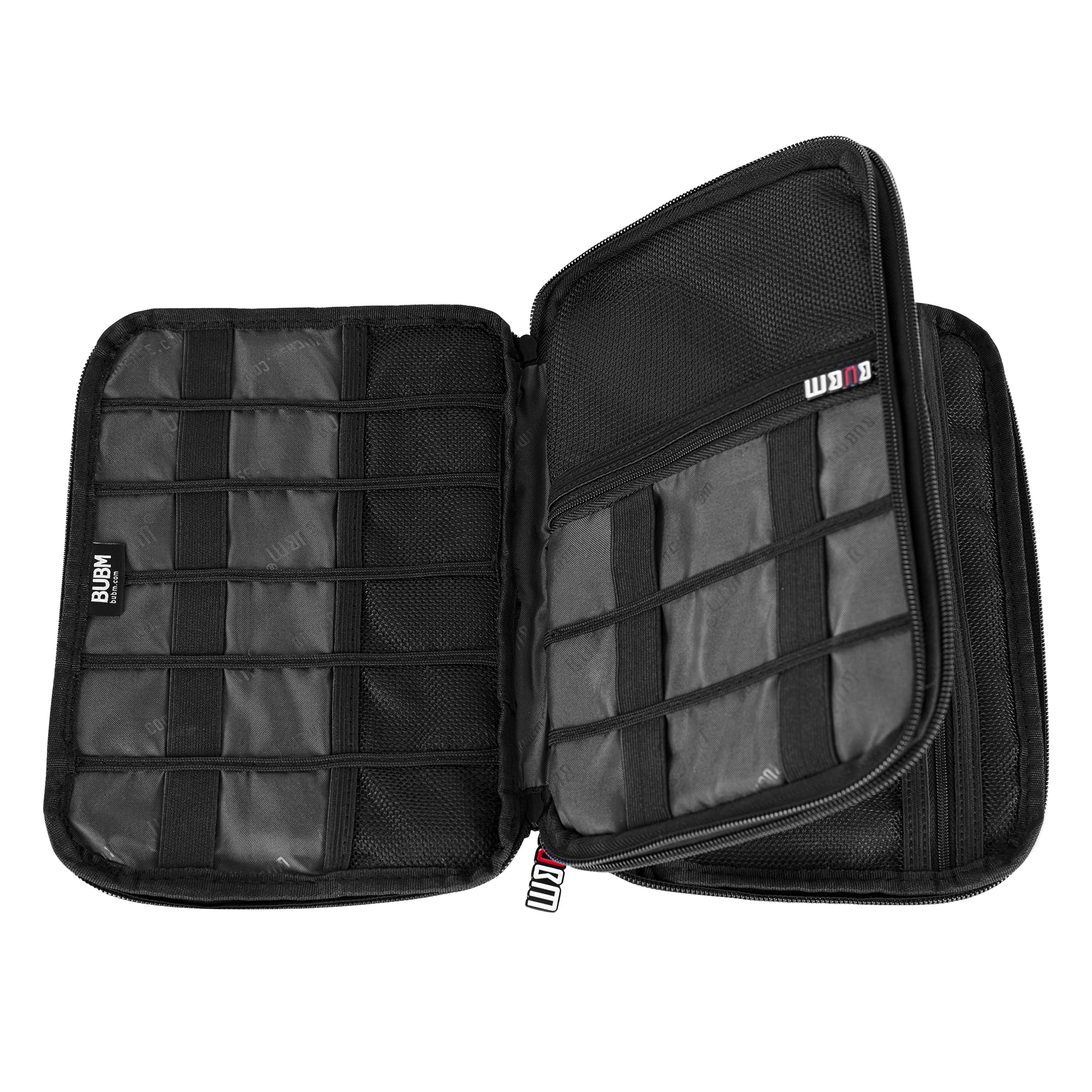 BUBM Double Layer Electronic Accessories Organizer, Travel Gadget Bag for Cables - BUBM Official Product View 4