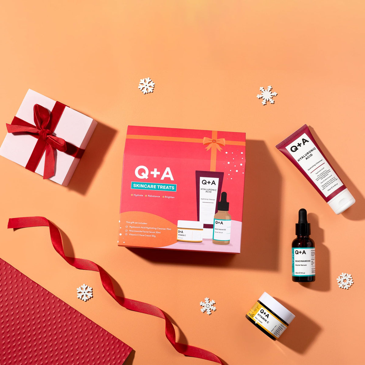 Q A Skincare Treats Gift Set 3 Step Routine for Healthy - Q+A Official Imagery - 7