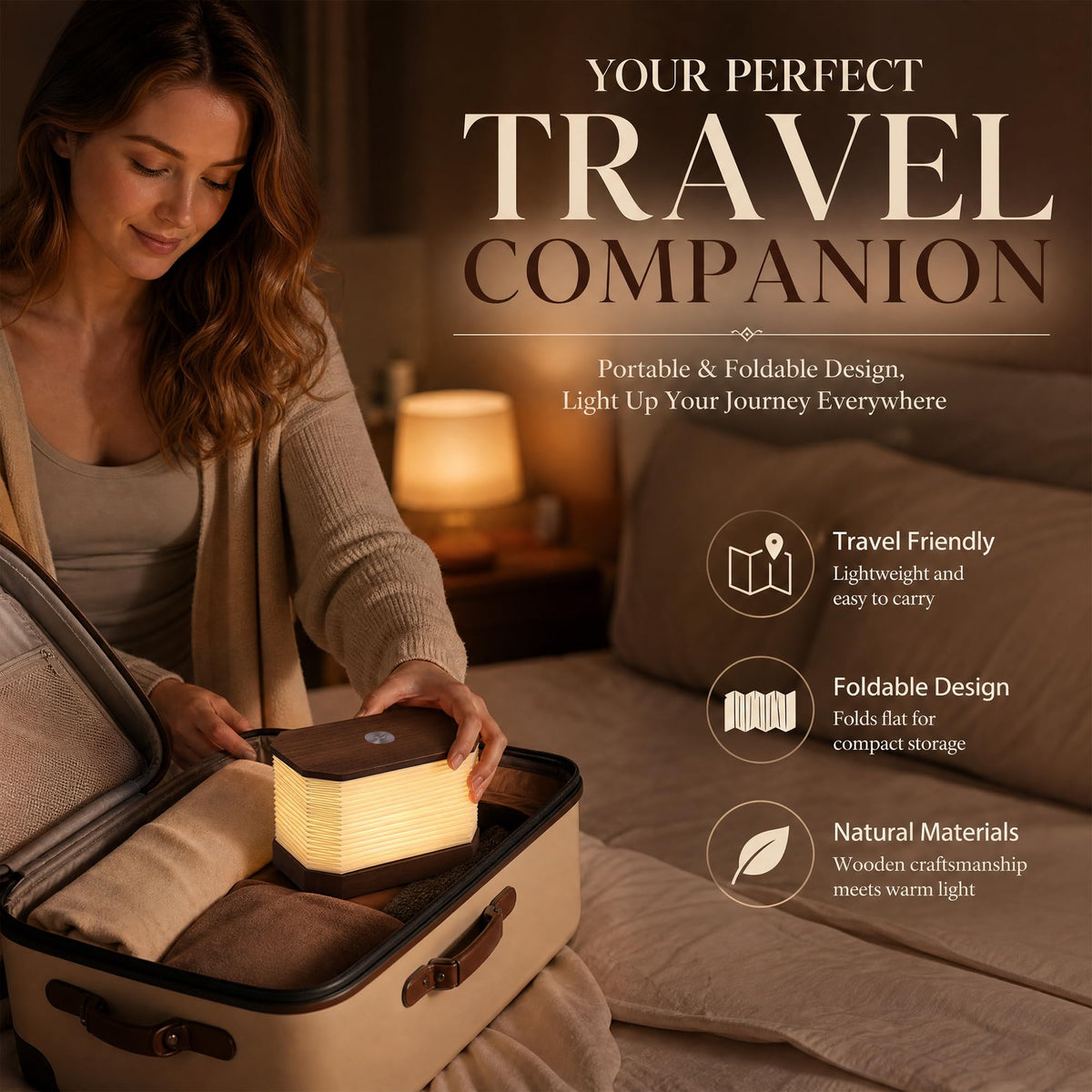 Folding Accordion Lamp Portable Paper Lamp Japanese Lantern - Ba suns Official Imagery - 8