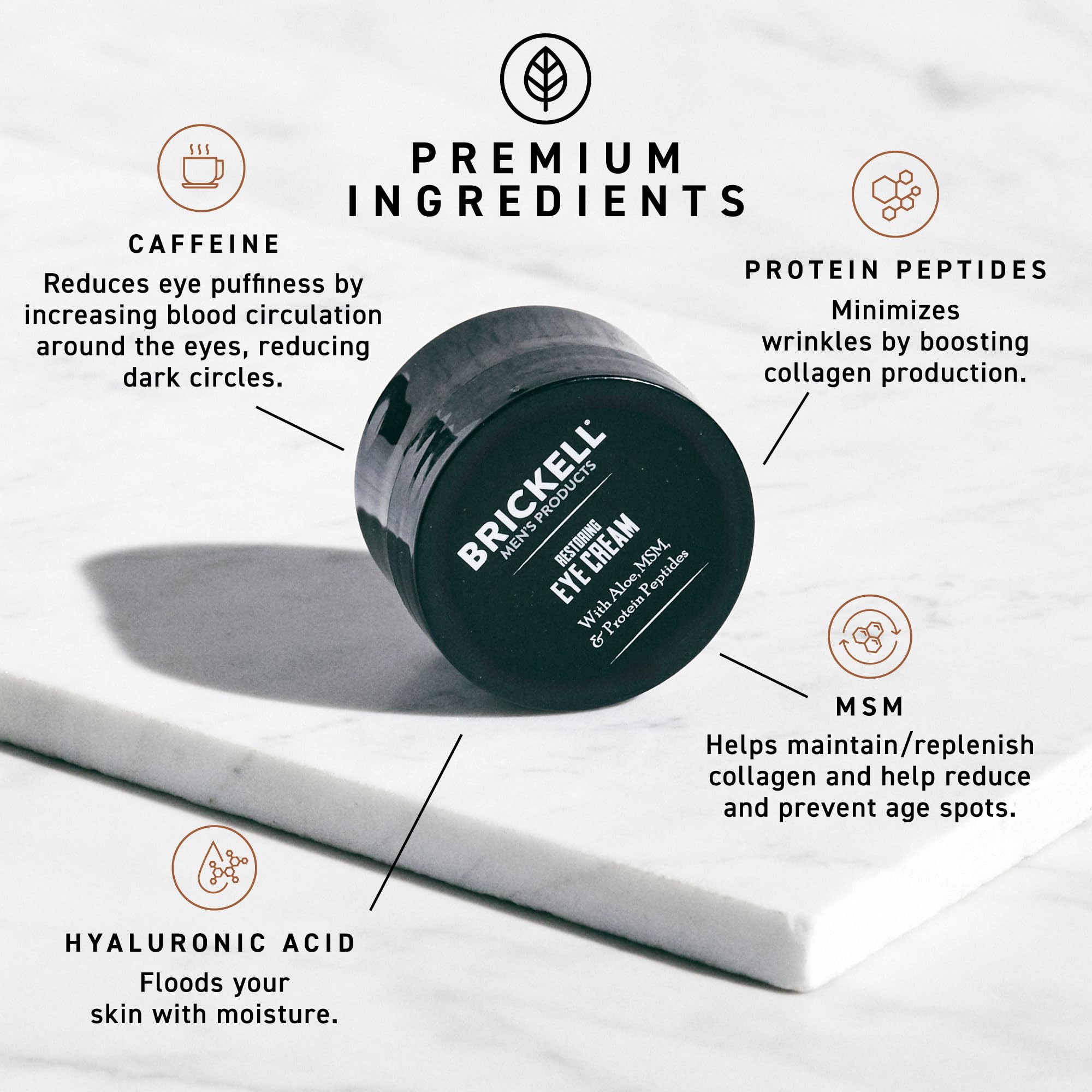Brickell Men's Products Brickell Men's Restoring Under Eye Cream for M - View 4