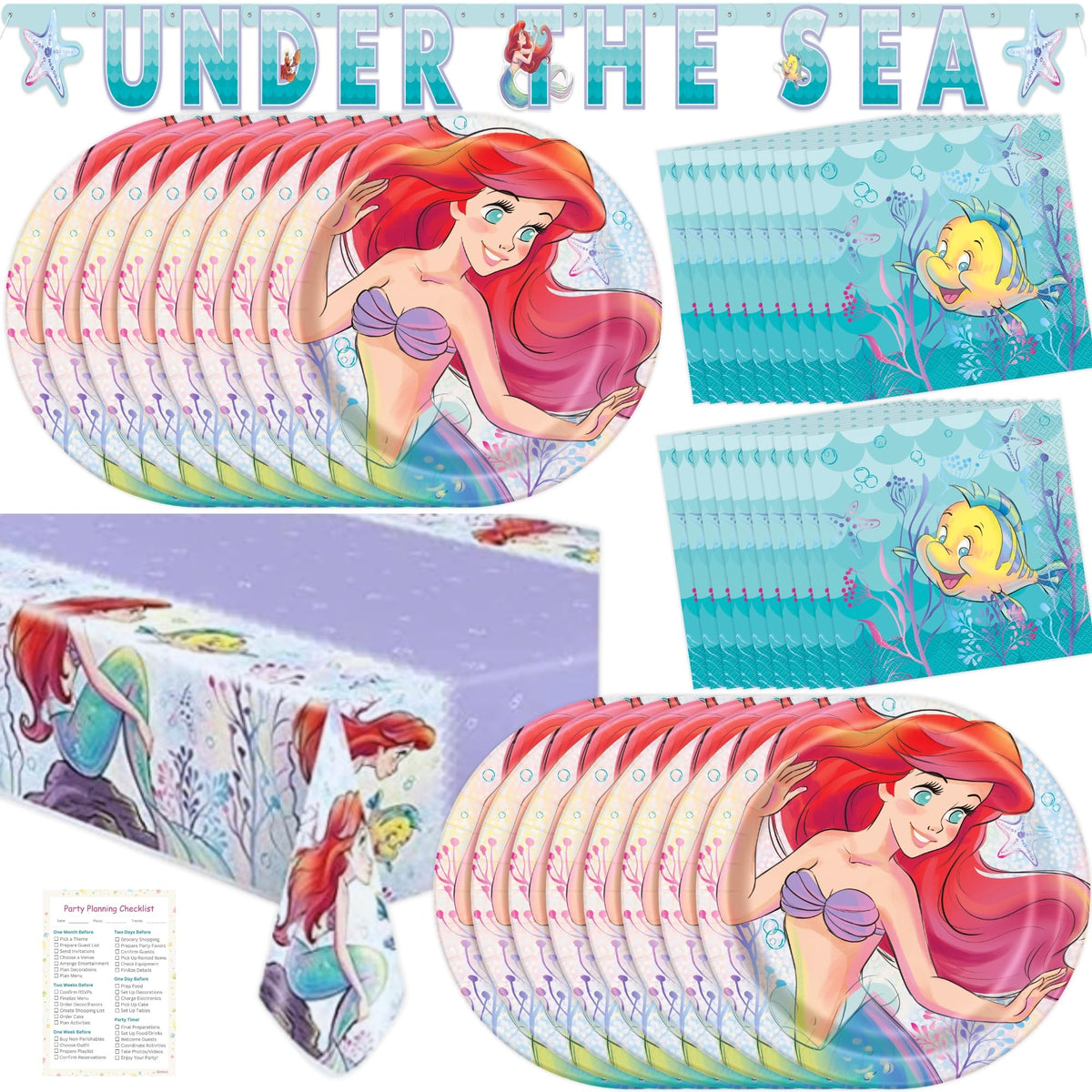 The Little Mermaid Party Decorations - Unique Official Imagery - 1