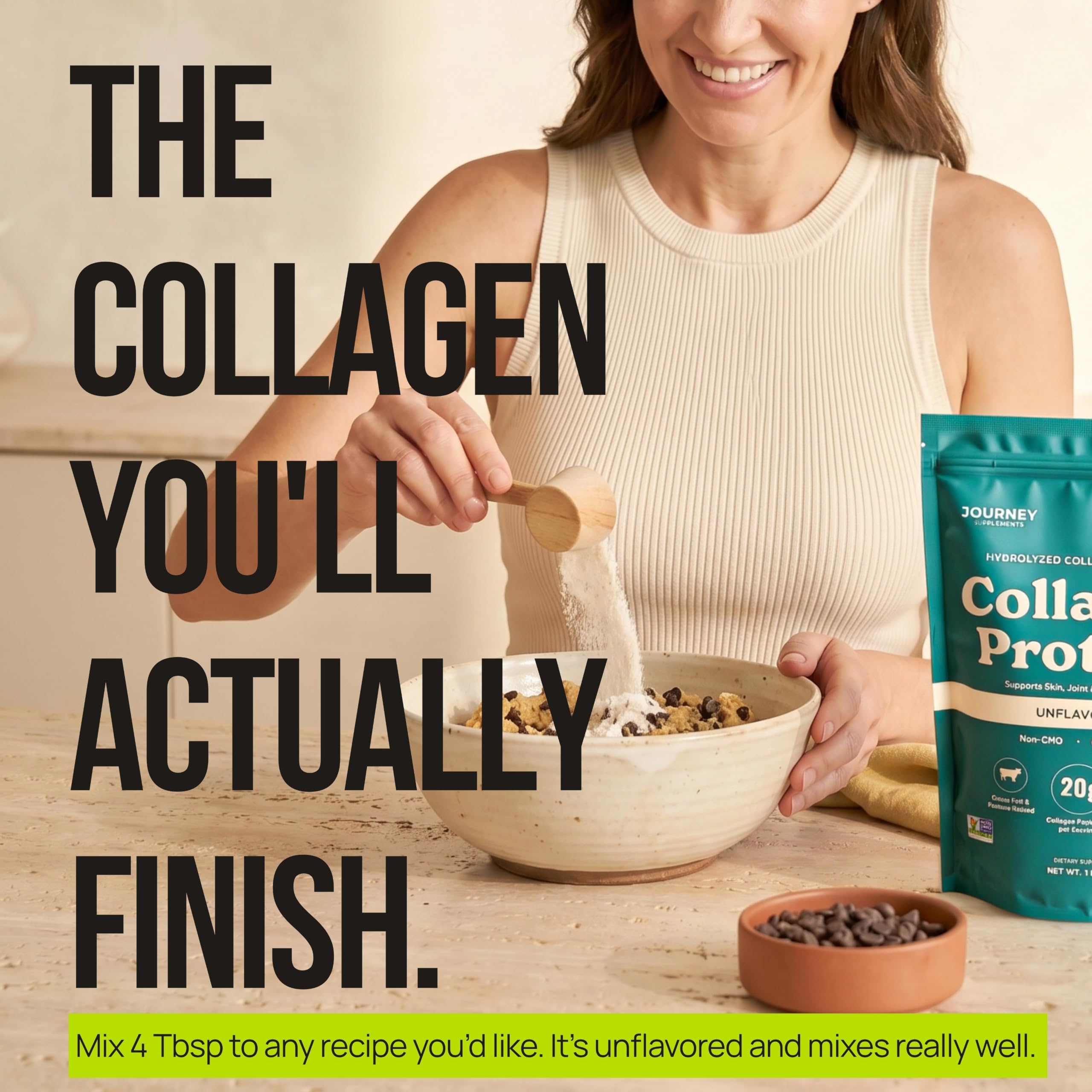 Journey Collagen Peptides Powder Unflavored Grass Fed - Journey Supplements Official Imagery - 8