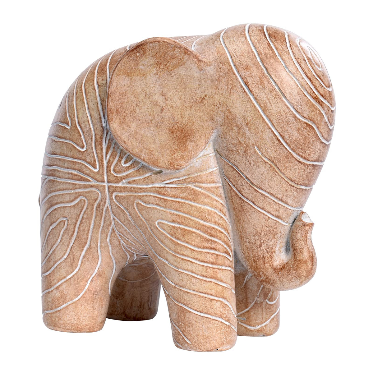 Elephant Statue African Animal Decor Wooden Elephant Gift - Kakizzy Official Imagery - 1