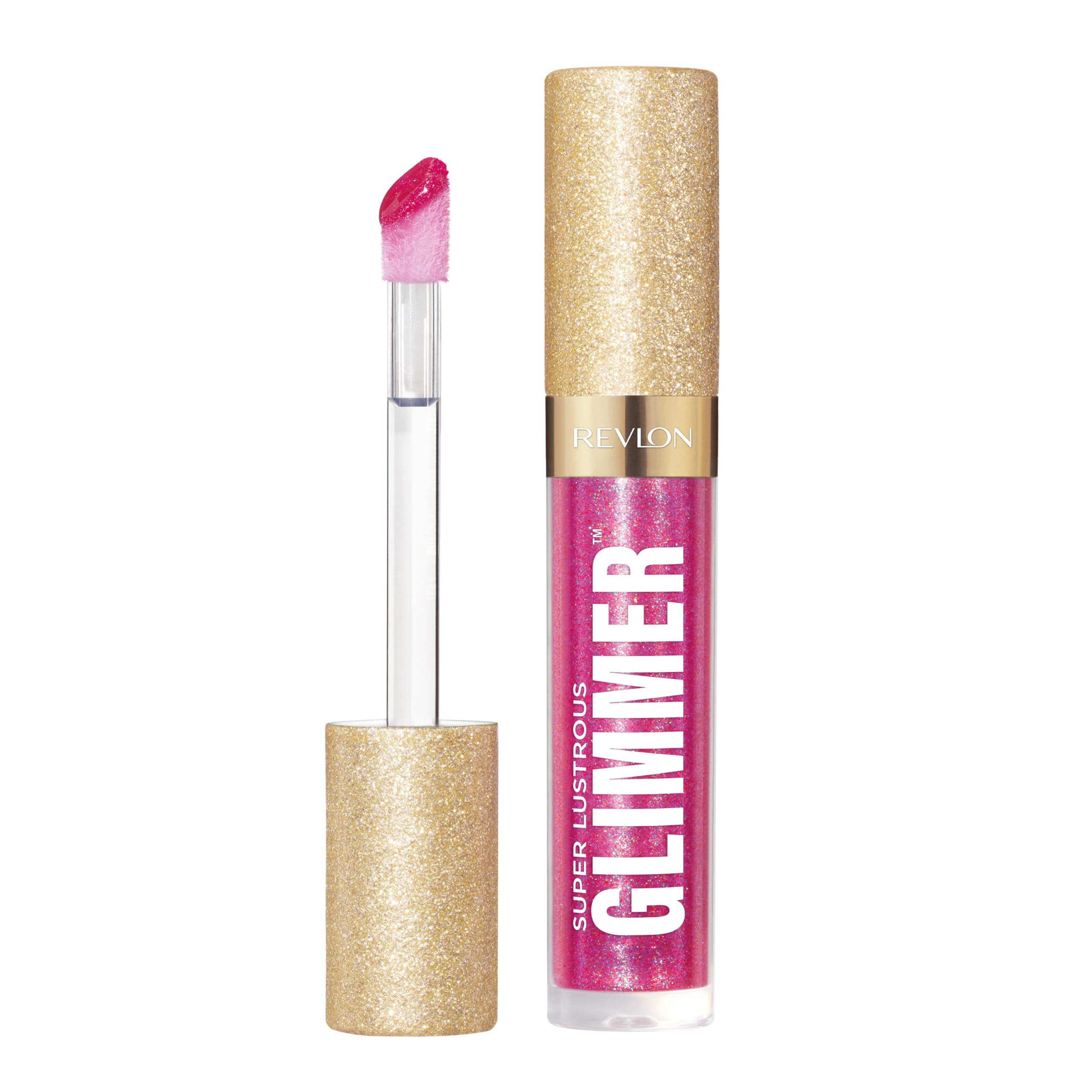 REVLON Super Lustrous Glimmer Gloss, 009 Razz Beamy, 0.13 fl oz - View 2
