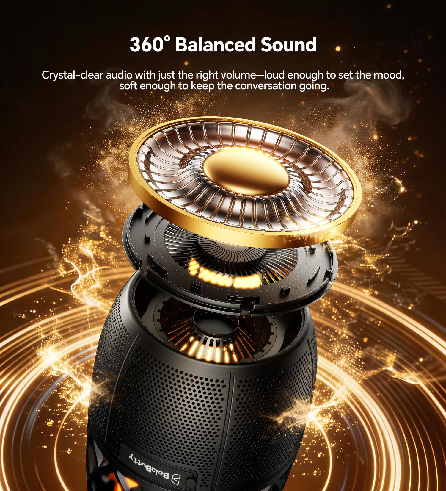 BolaButty Outdoor Speakers with Ligths Gifts for Men Multi-Sync u - BolaButty Official Product View 3