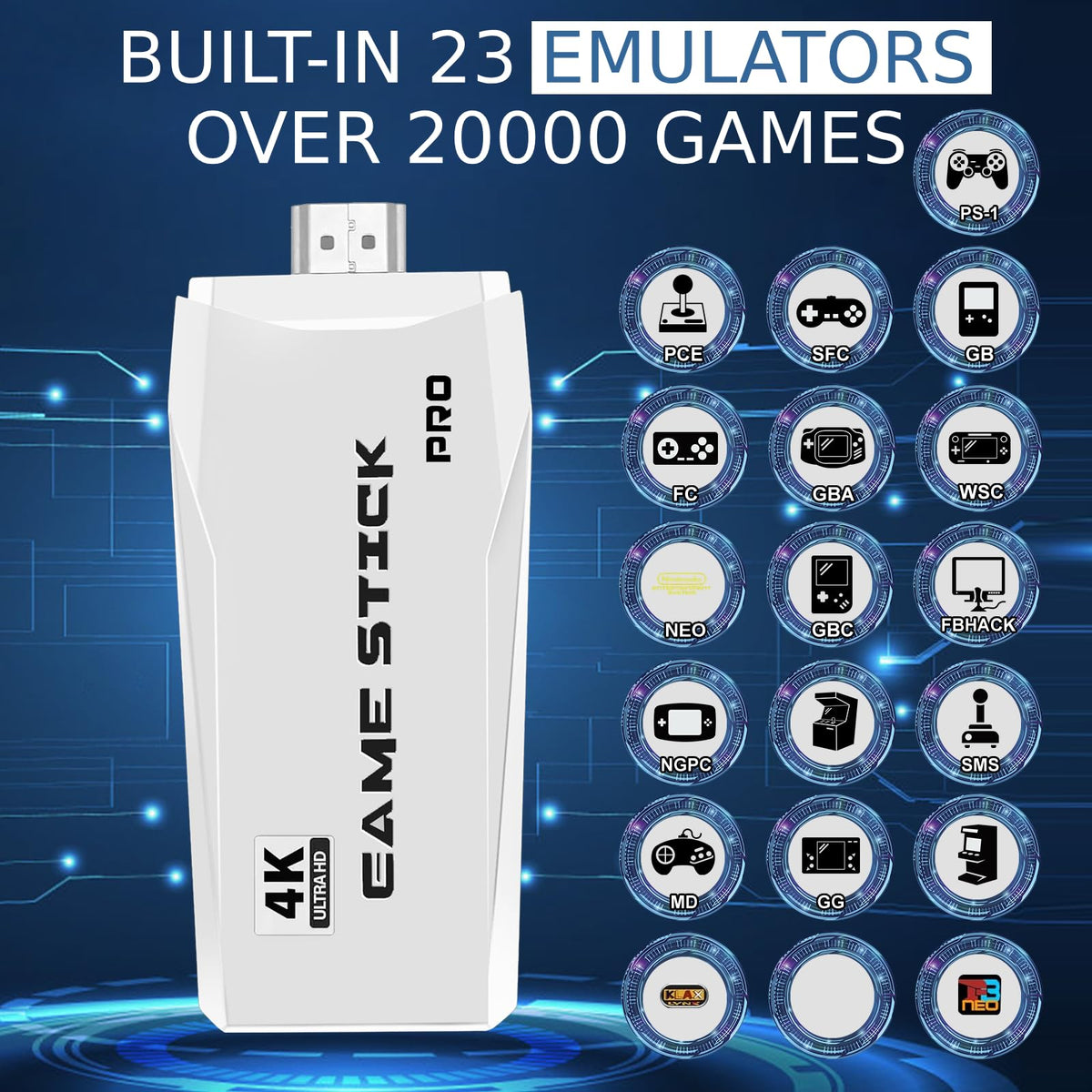 New Retro Game Console Classic Video Games with 4K HDMI 20 - Plestudent Official Imagery - 3
