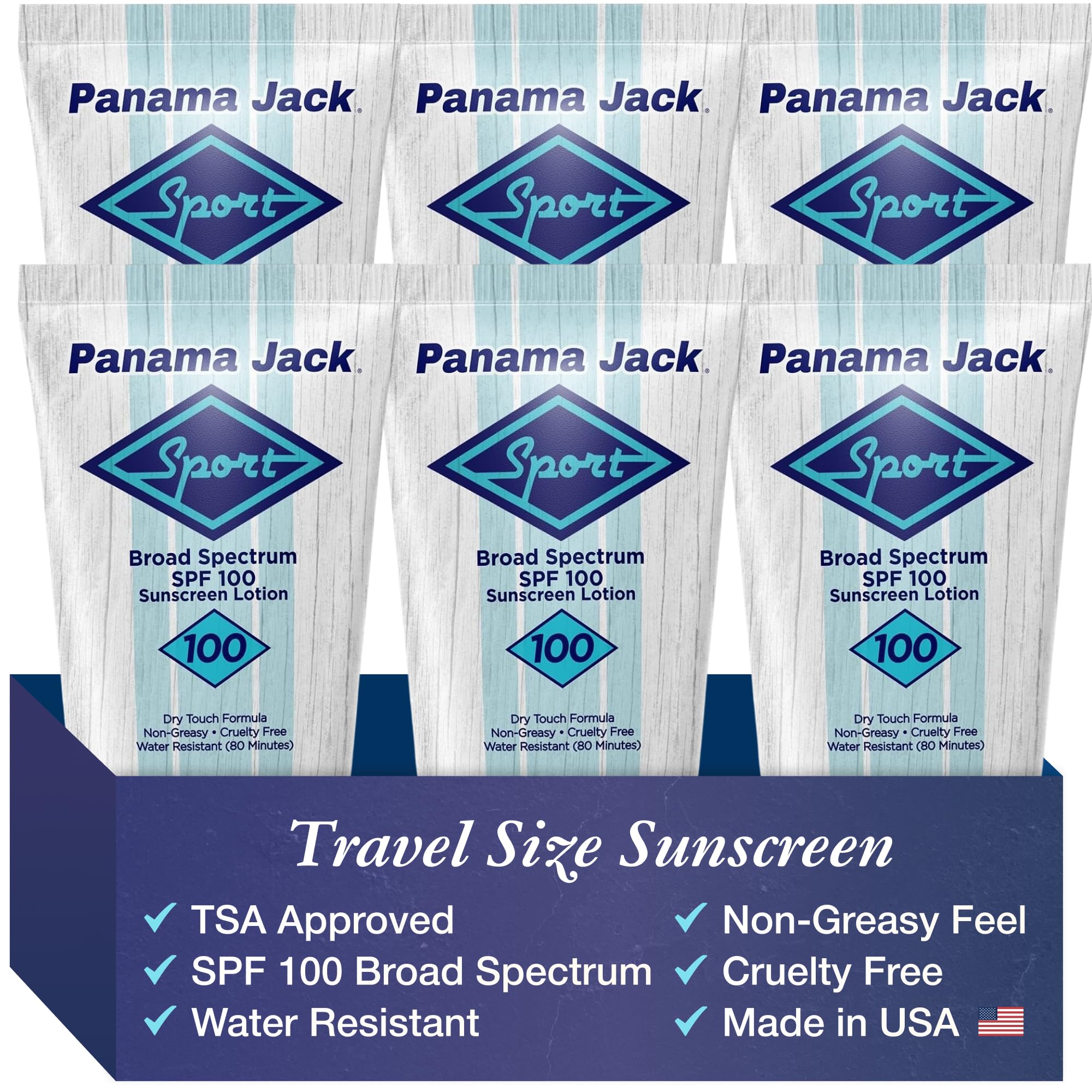 Panama Jack Sport Sunscreen Lotion - SPF 100, Broad Spectrum UVA/ - Panama Jack Official Product View 10