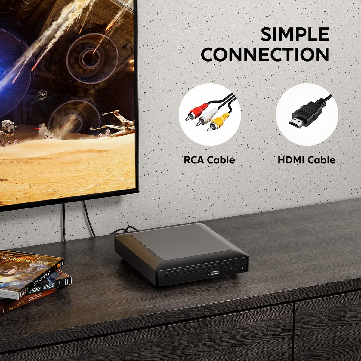 Mini HD DVD Player CD Players for Home DVD Players for TV - Ceihoit Official Imagery - 7