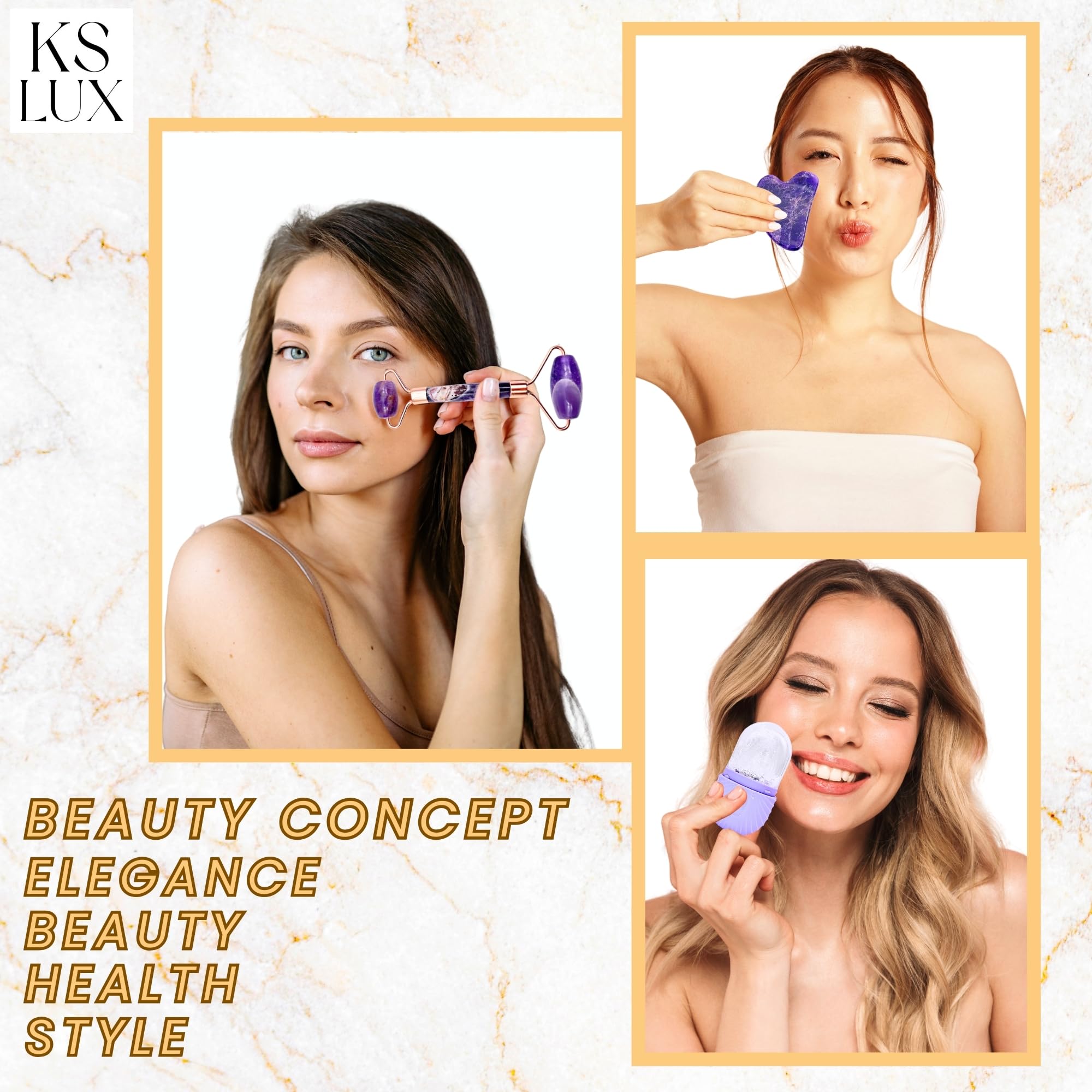 Skincare tools set, facial accessories for skincare, teen skin - KS LUX