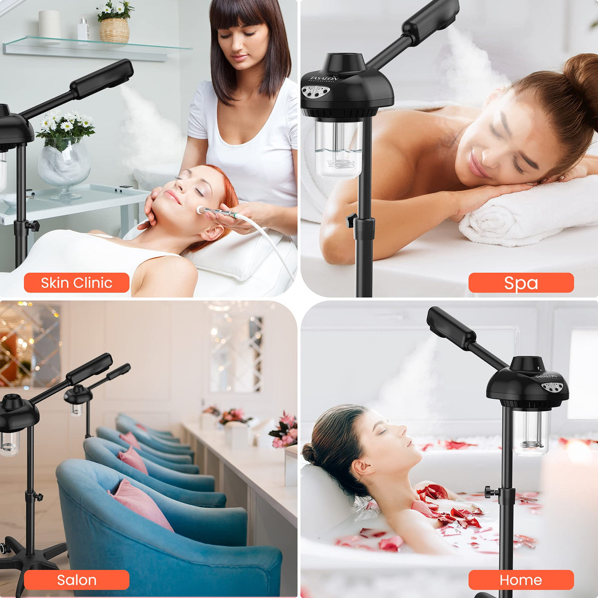 TASALON Wheeled Professional Facial Steamer - TASALON Official Imagery - 8