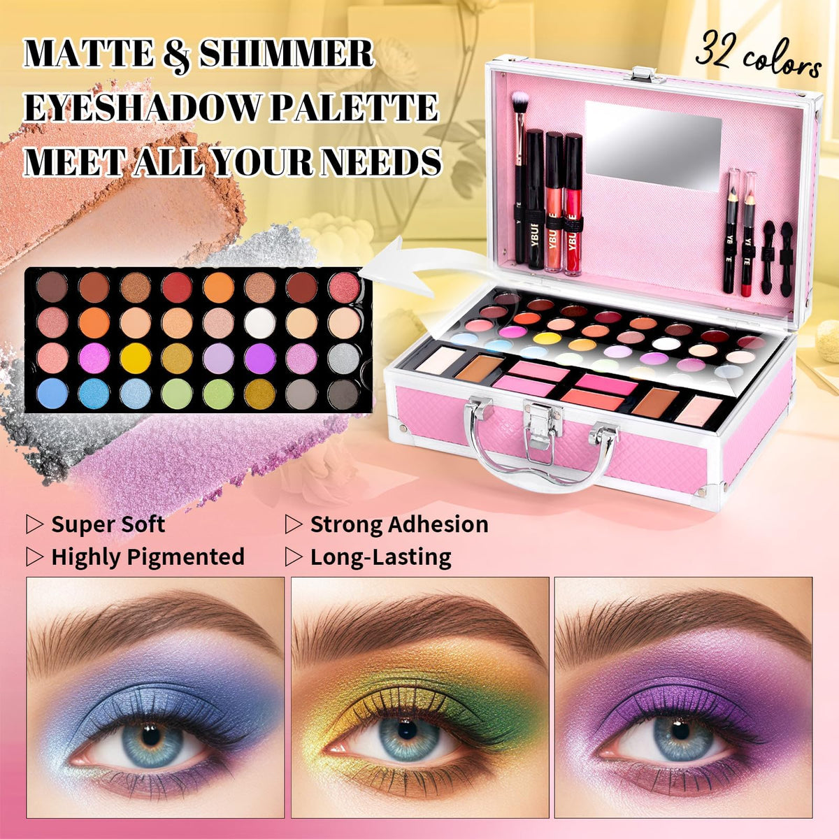 YBUETE Beginner Makeup Kit for Teen Makeup Set for Girl - YBUETE Official Imagery - 4