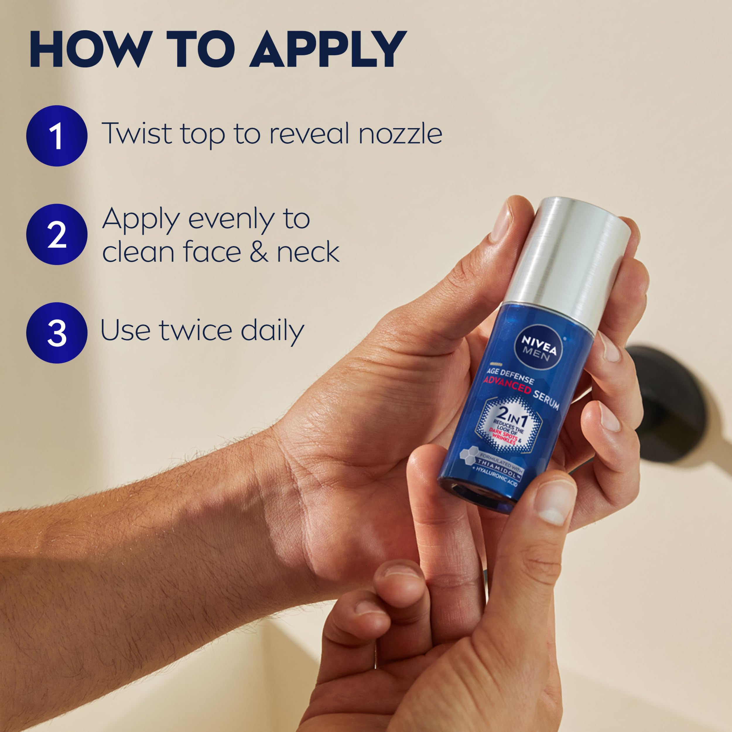 NIVEA MEN Age Defense Advanced Face Serum for Dark Spots with - NIVEA MEN