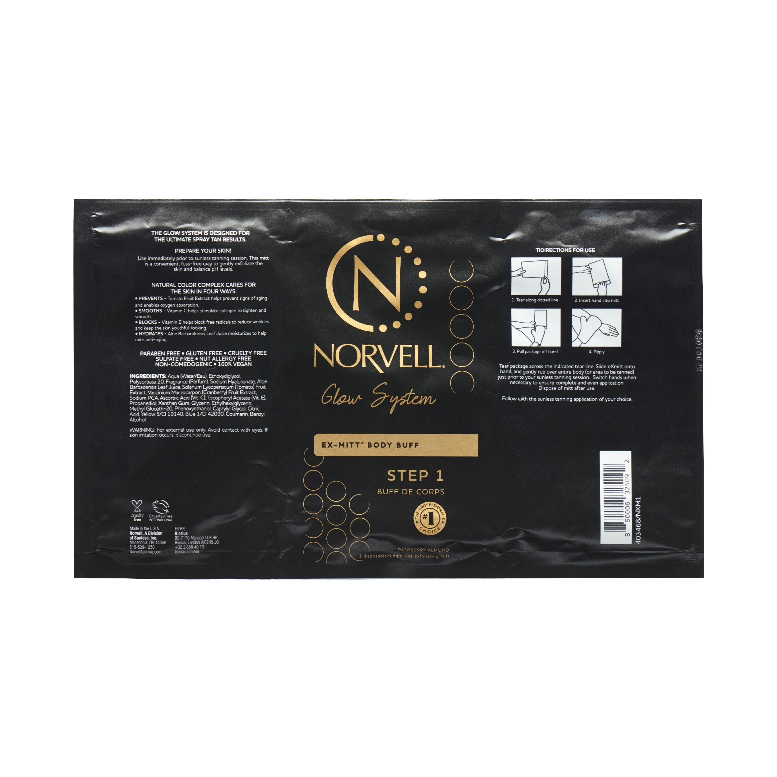Norvell Pre Sunless Tan Body Buff eXmitt - Exfoliate & Prime and pH Balance & 1 D - Norvell Official Product View 8
