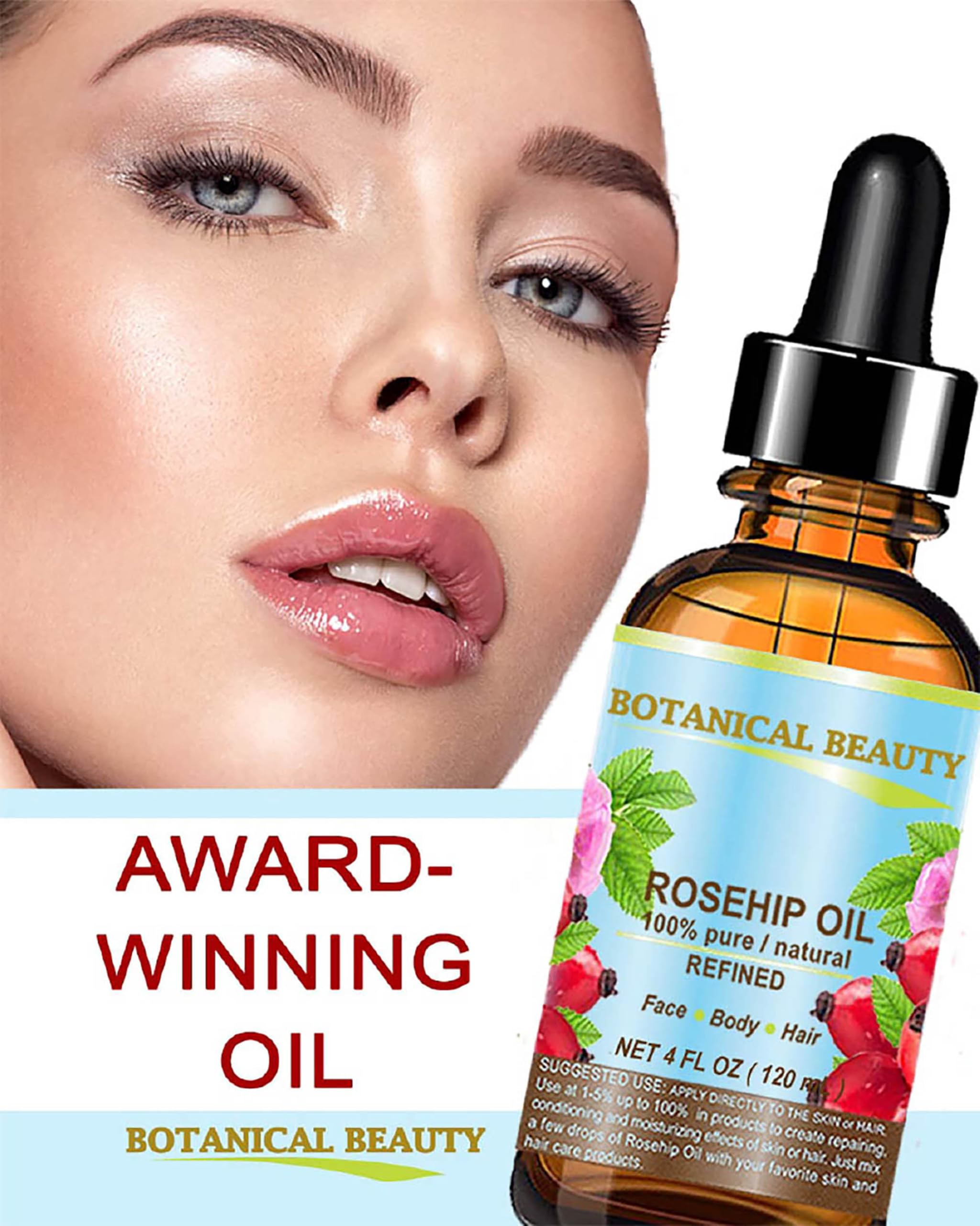 Botanical Beauty ROSEHIP SEED OIL 100% Pure Natural Refined - Botanical Beauty