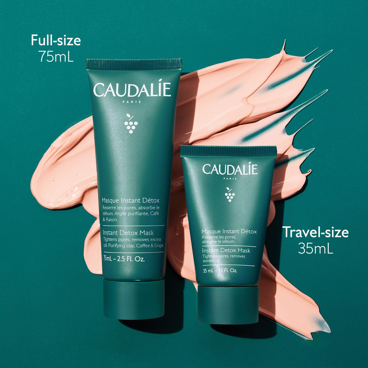 Caudalie Instant Detox Mask Pore Minimizing Pink Clay Face - Premium Selection Official Imagery - 8